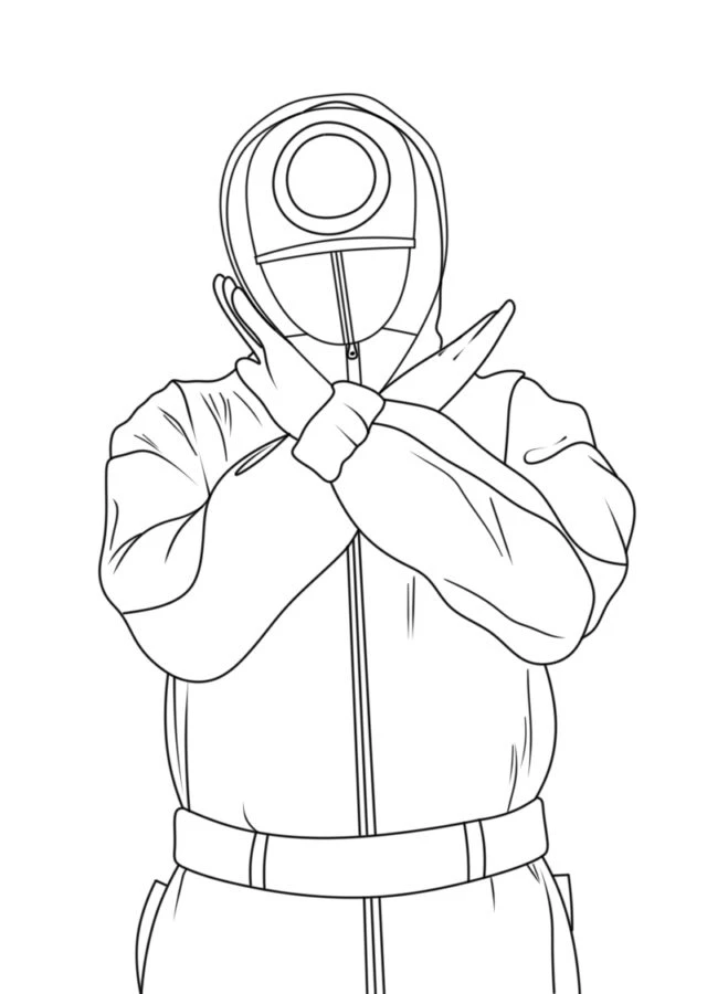 coloriage Squid Game à imprimer