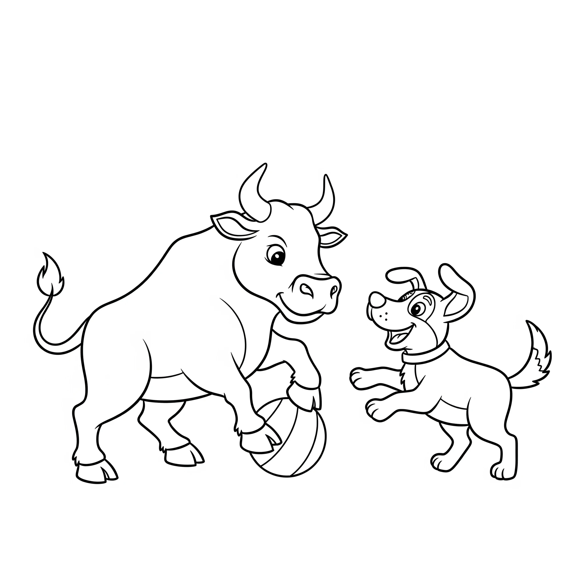 coloriage Taureau gratuit pour enfants