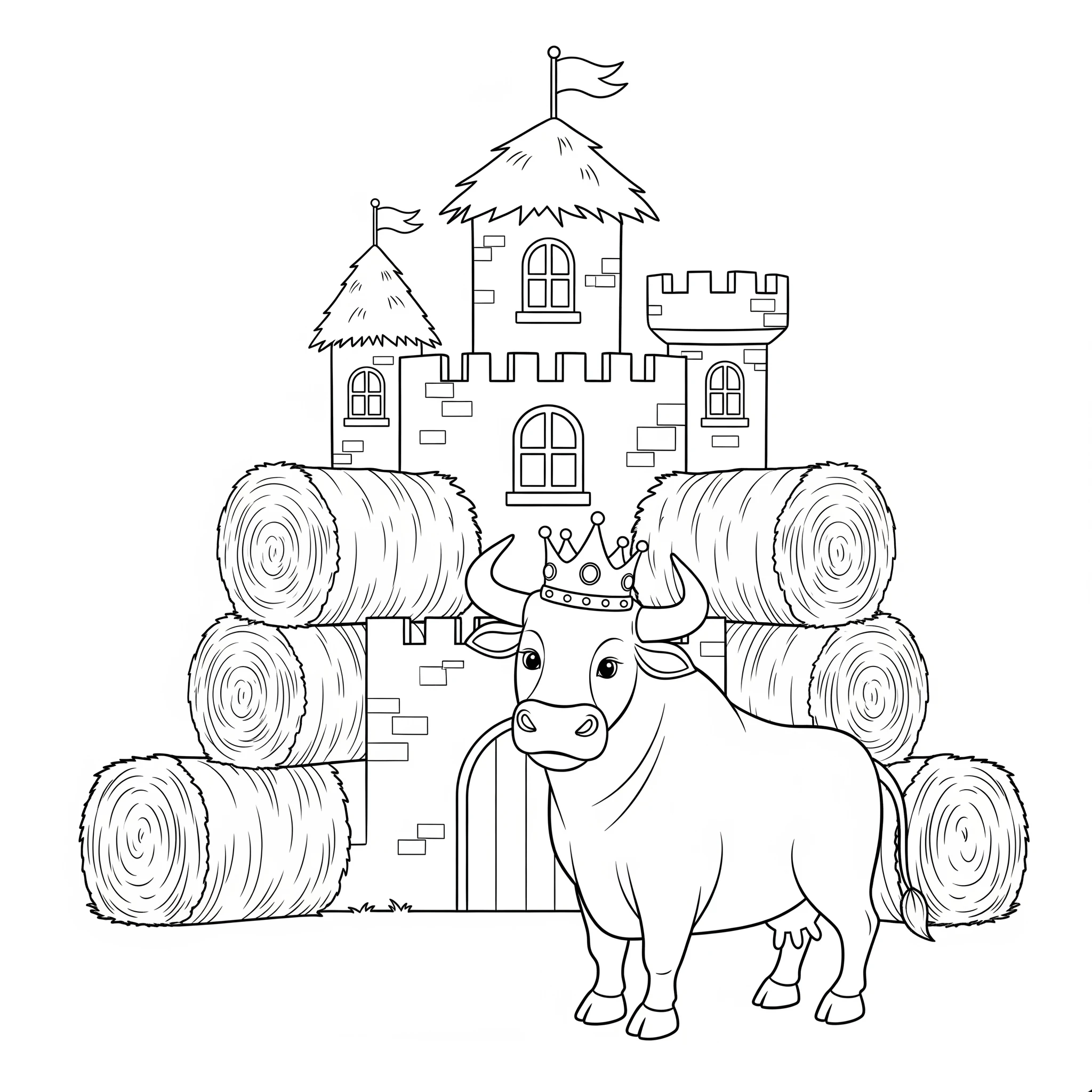 coloriage Taureau à imprimer pour enfant de 4 ans 1