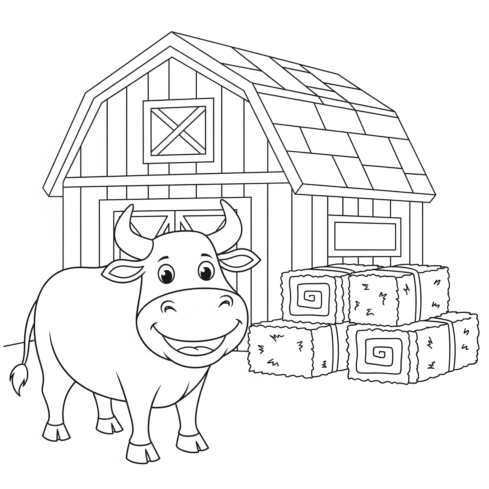 coloriage Taureau educatif pour enfant
