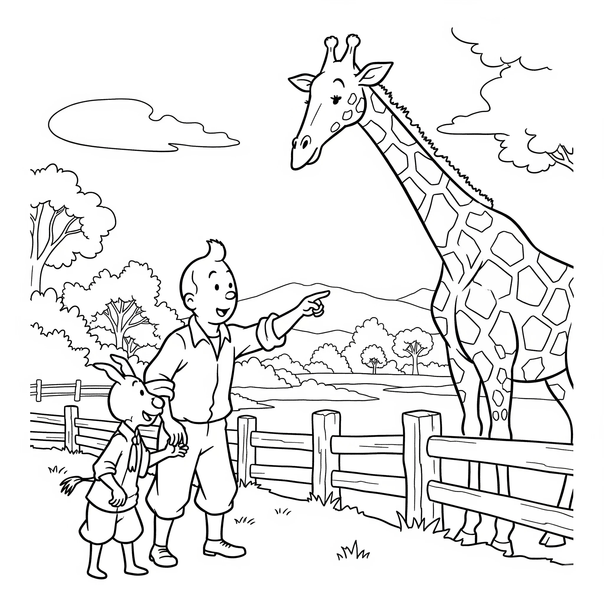 coloriage Tintin gratuit