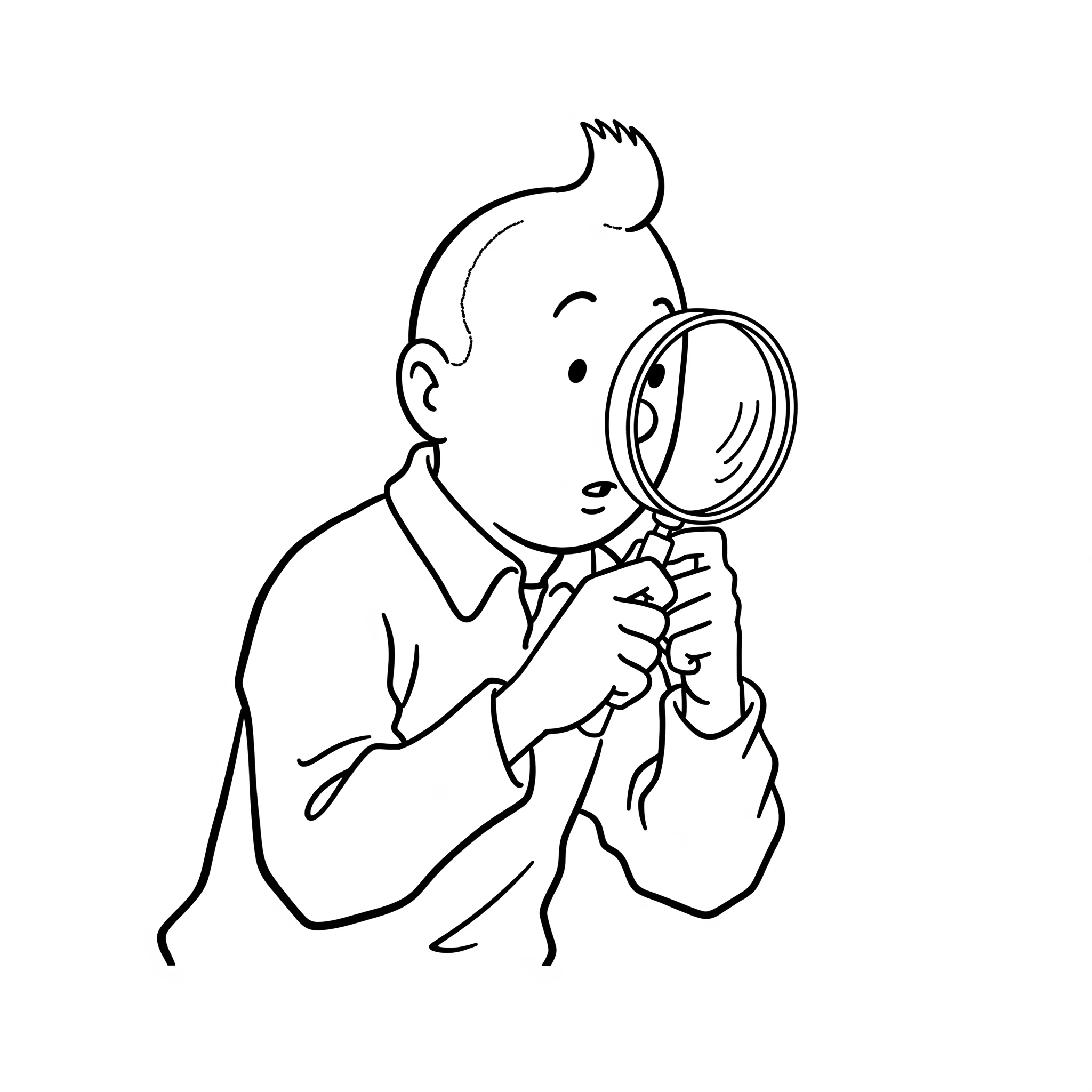 coloriage Tintin et dessins