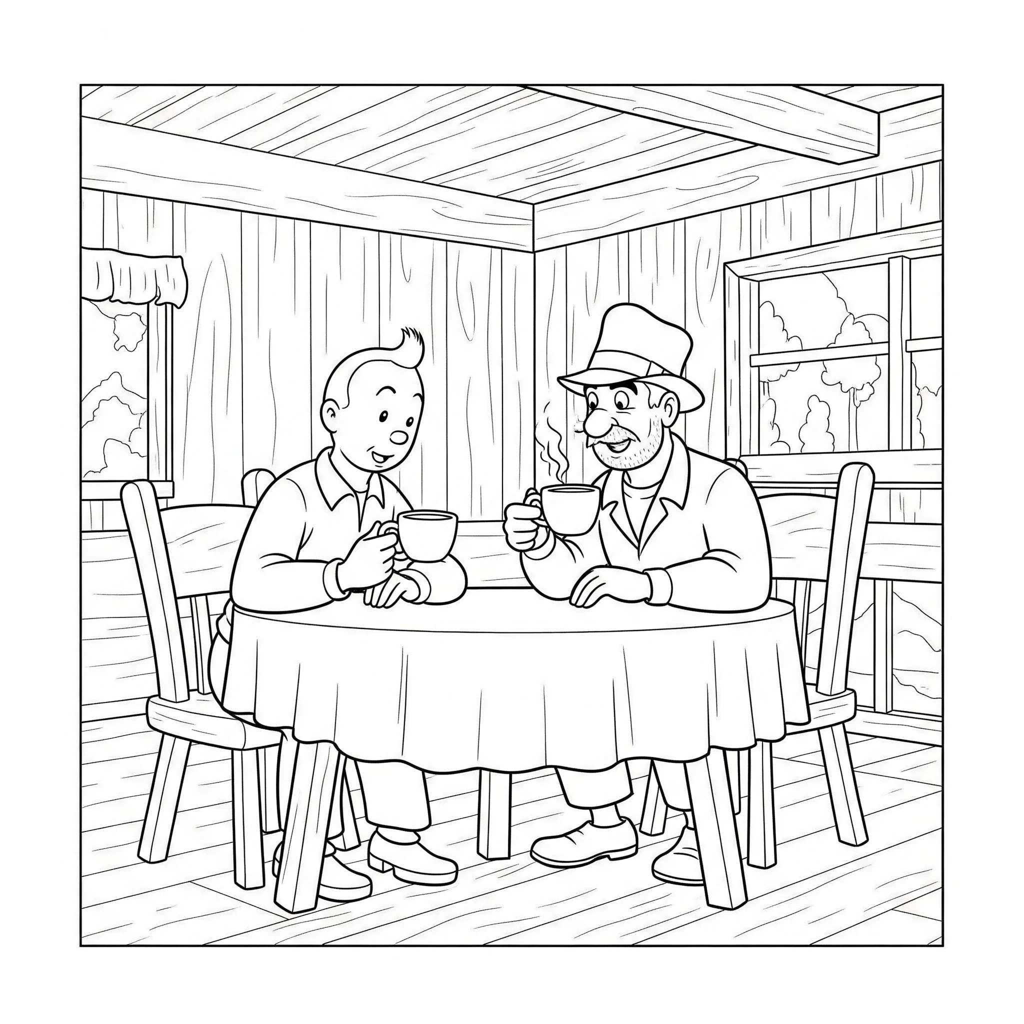 coloriage Tintin et dessins 1