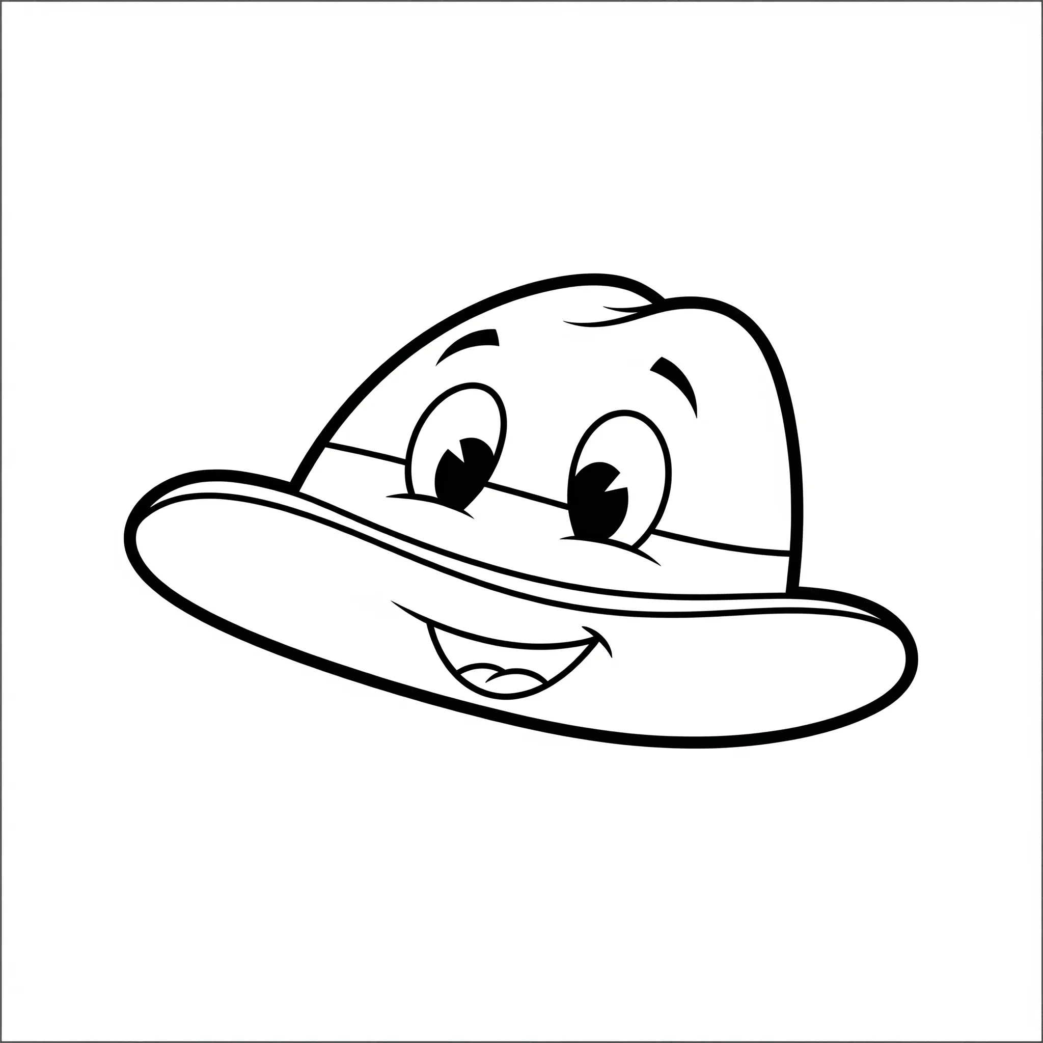 coloriage Un Sombrero Souriant a dessiner en ligne