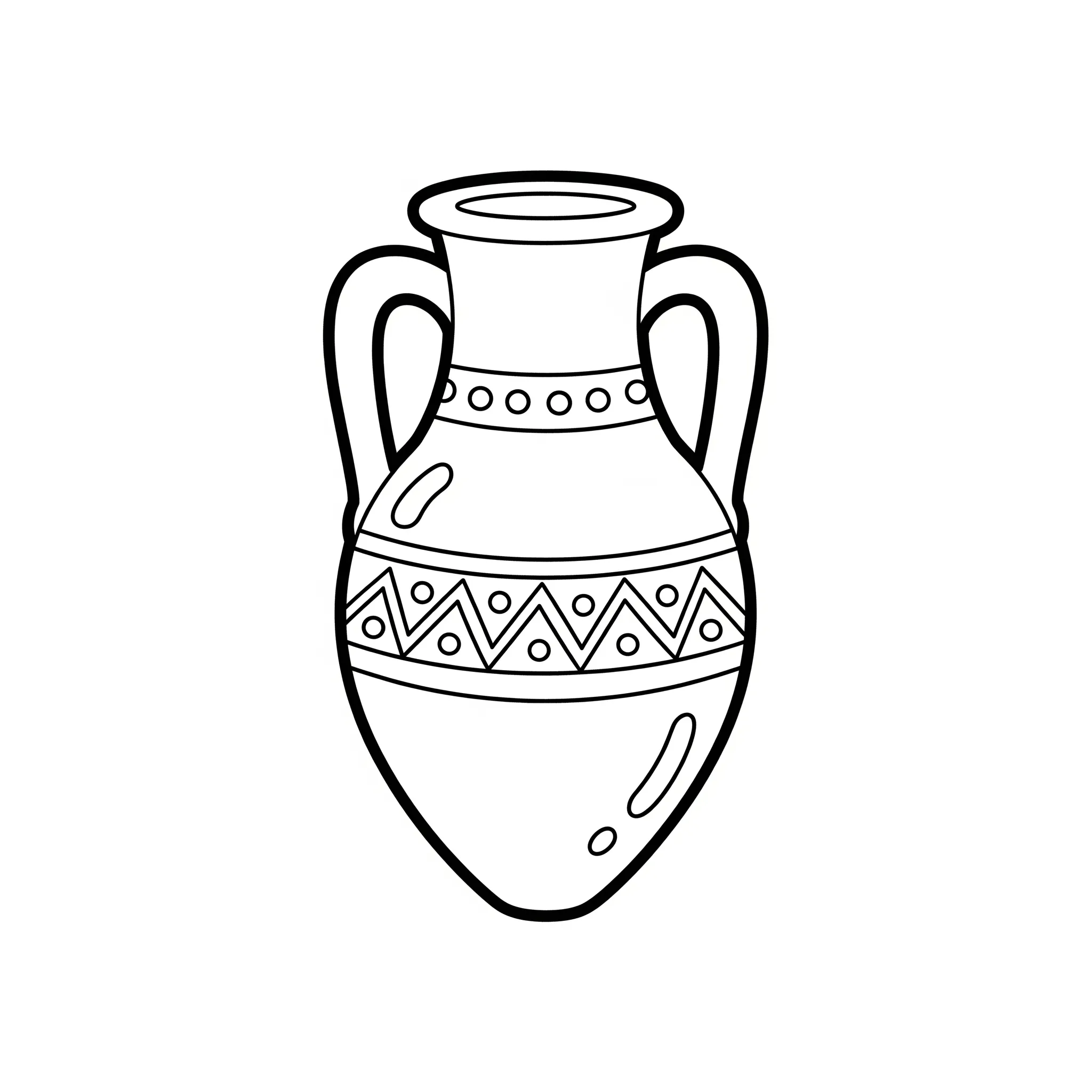 coloriage Une Amphore Grecque à imprimer