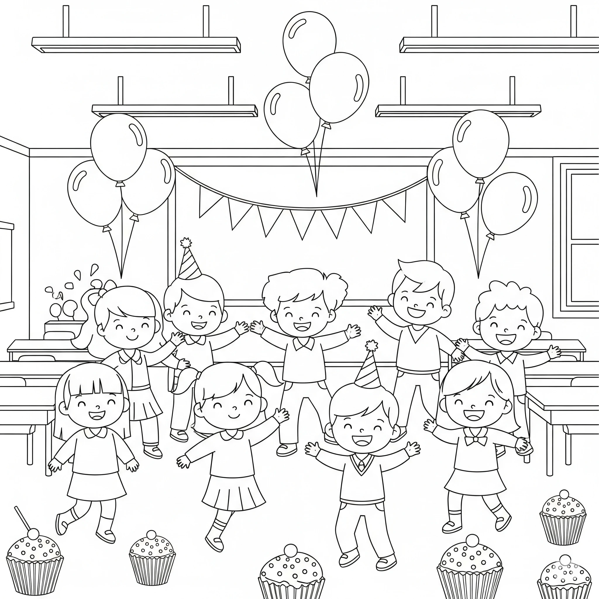 coloriage fin d’année scolaire a colorier en ligne