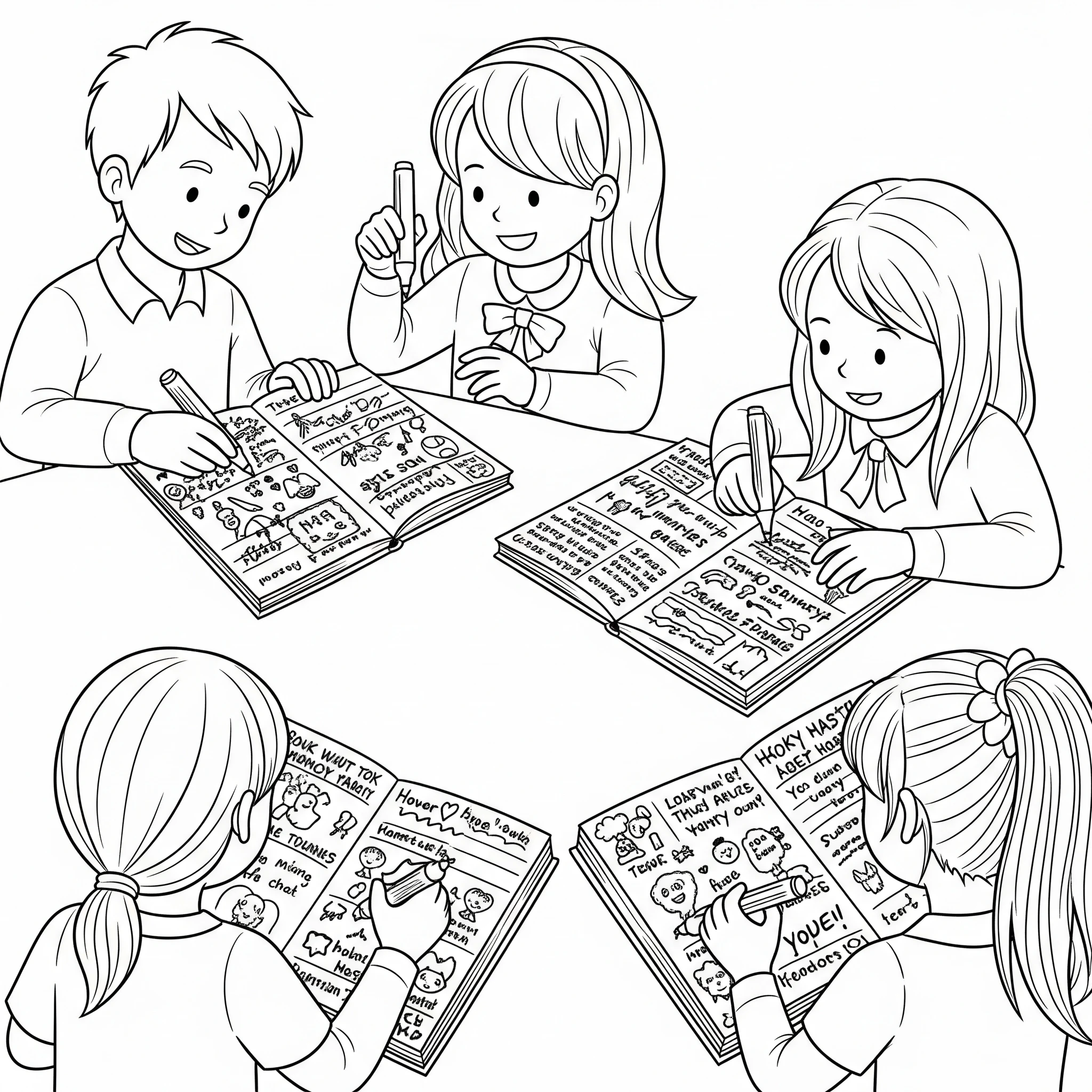 coloriage fin d’année scolaire à imprimer kawaii