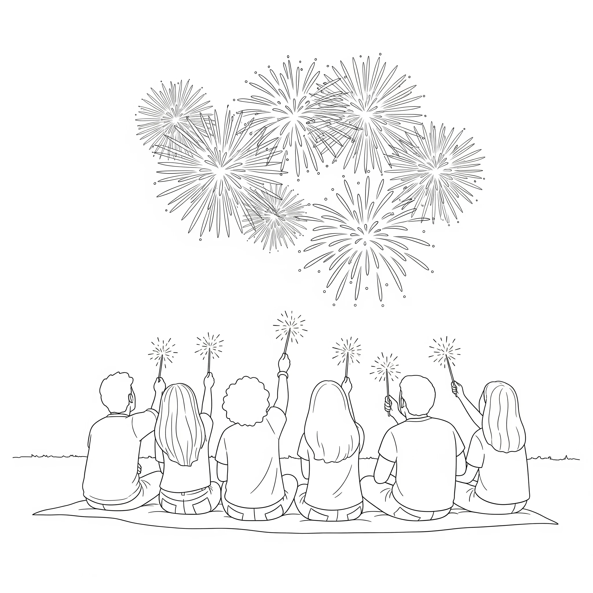 coloriage 4 Juillet pour enfants a imprimer gratuit
