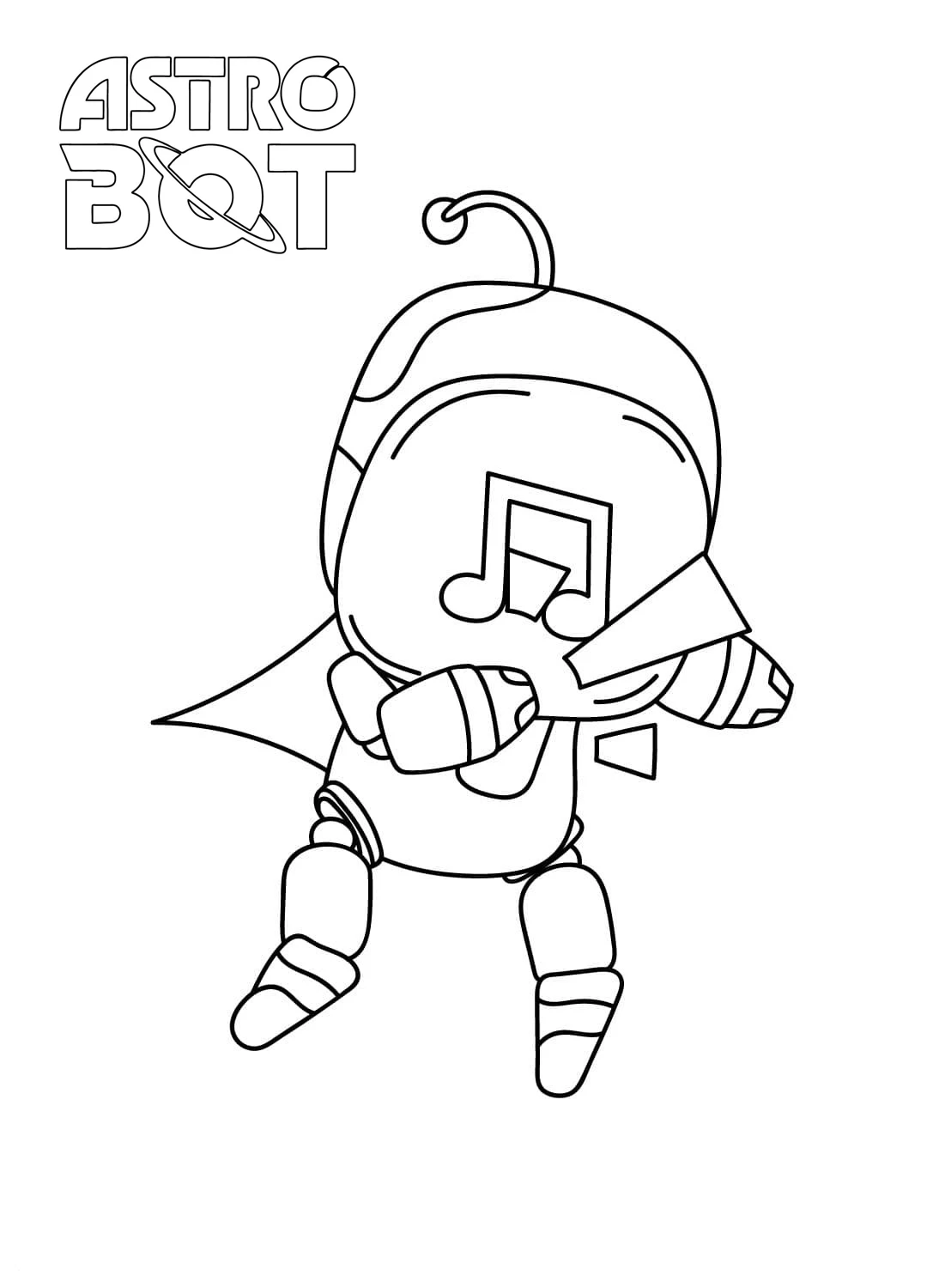 image pour coloriage Astro Bot enfant