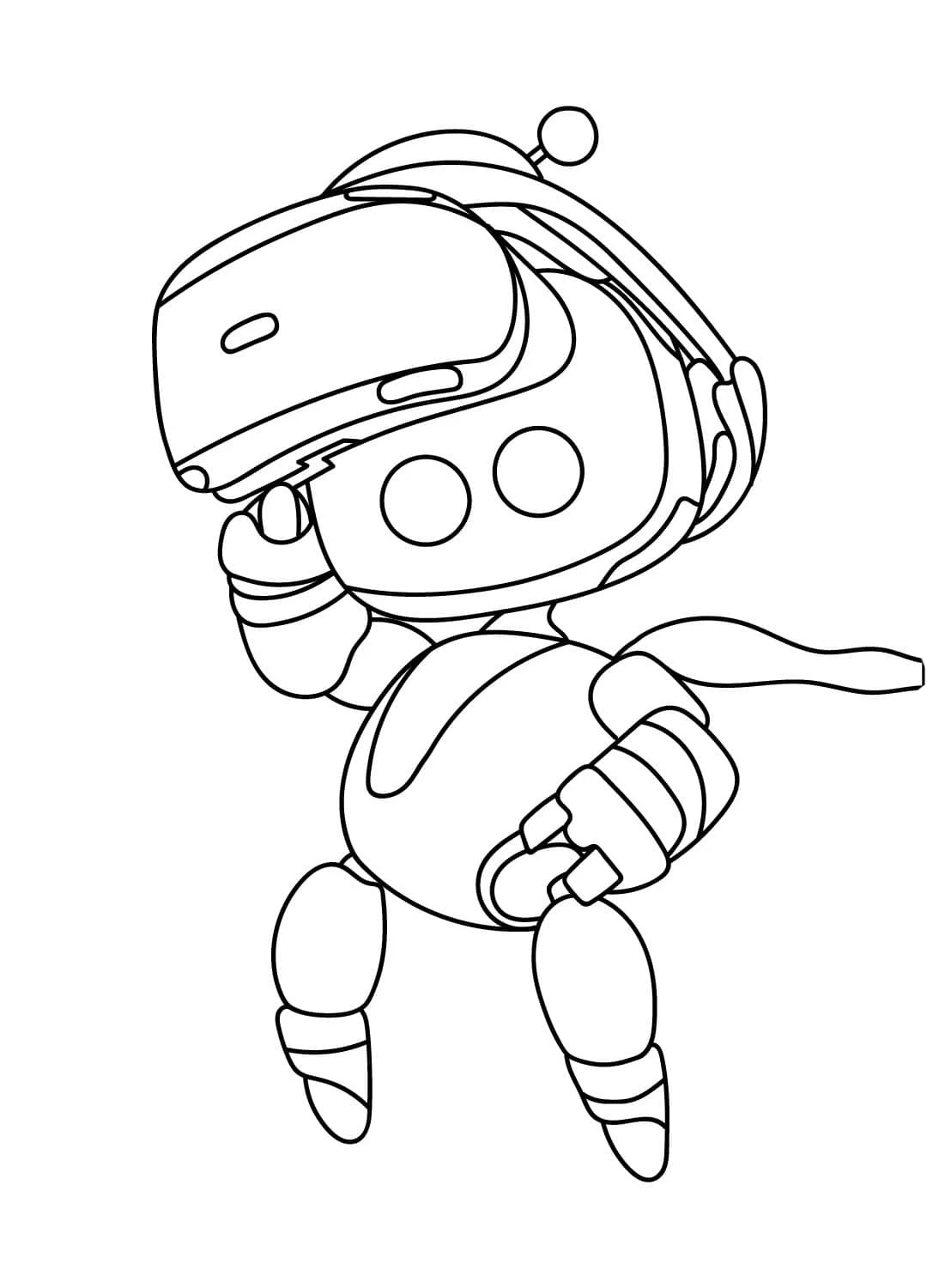 coloriage Astro Bot gratuit pour enfants