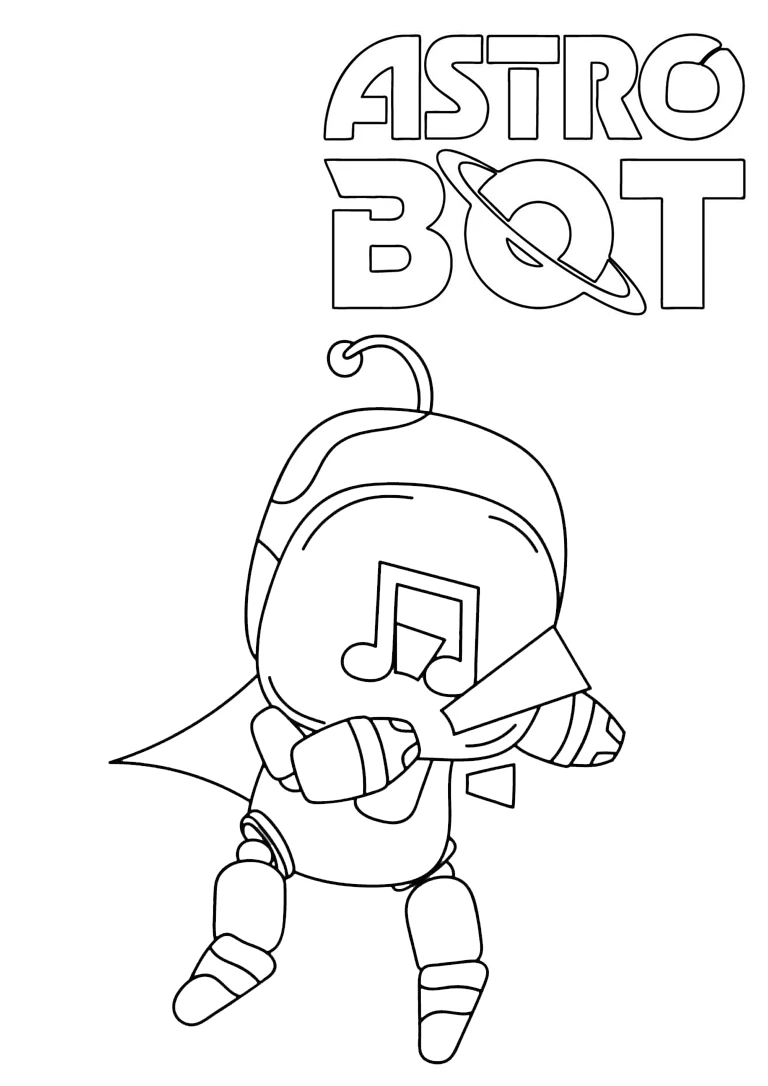 coloriage Astro Bot et dessin a imprimer