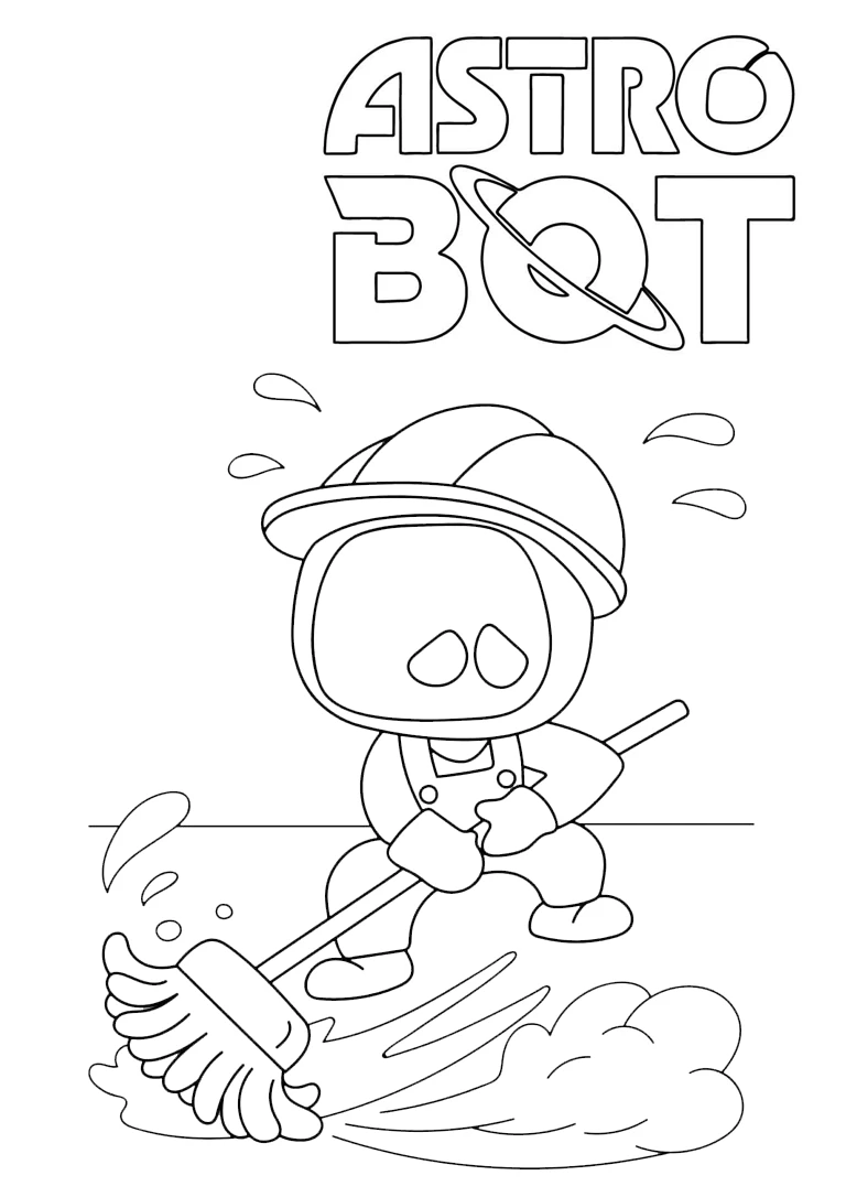 coloriage Astro Bot pour enfants