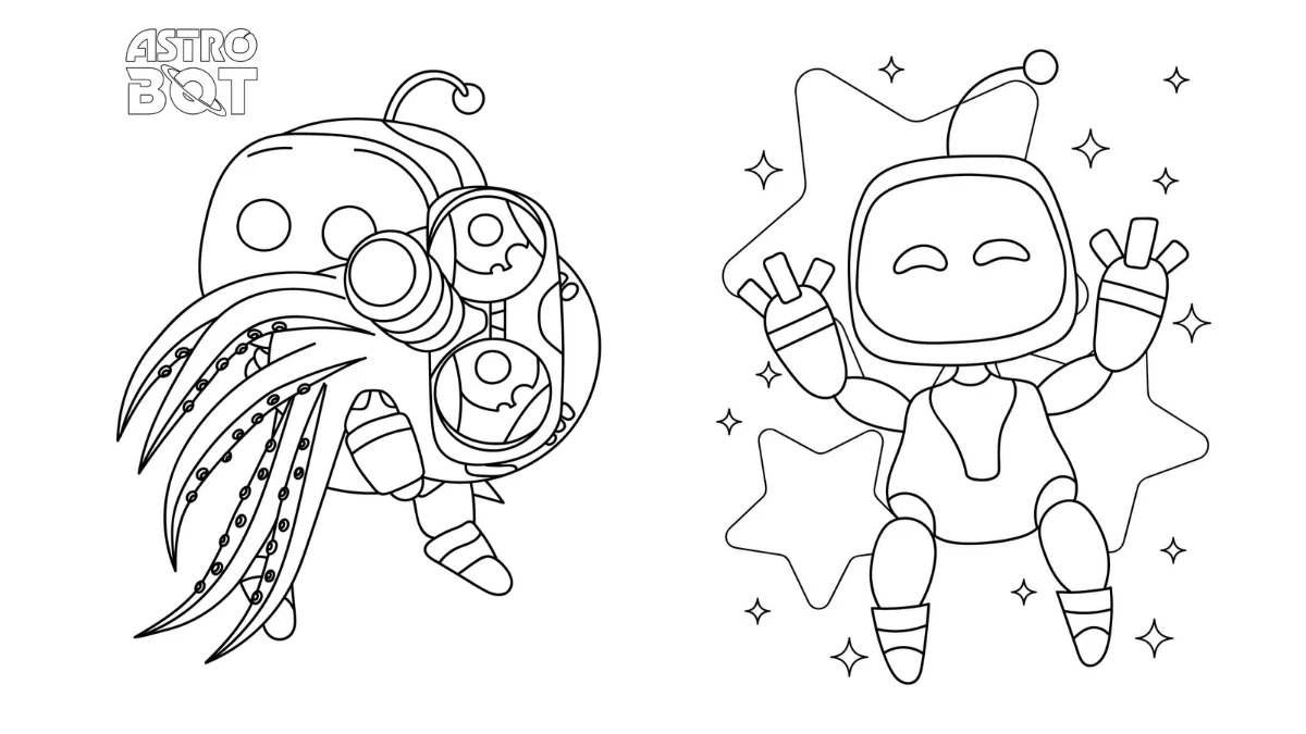 coloriage Astro Bot pour enfant de 10 ans