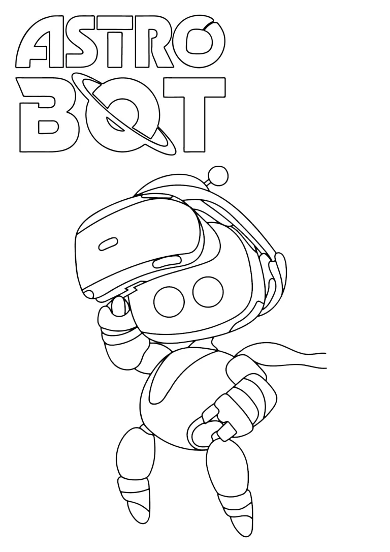coloriage Astro Bot gratuit pour enfants 1