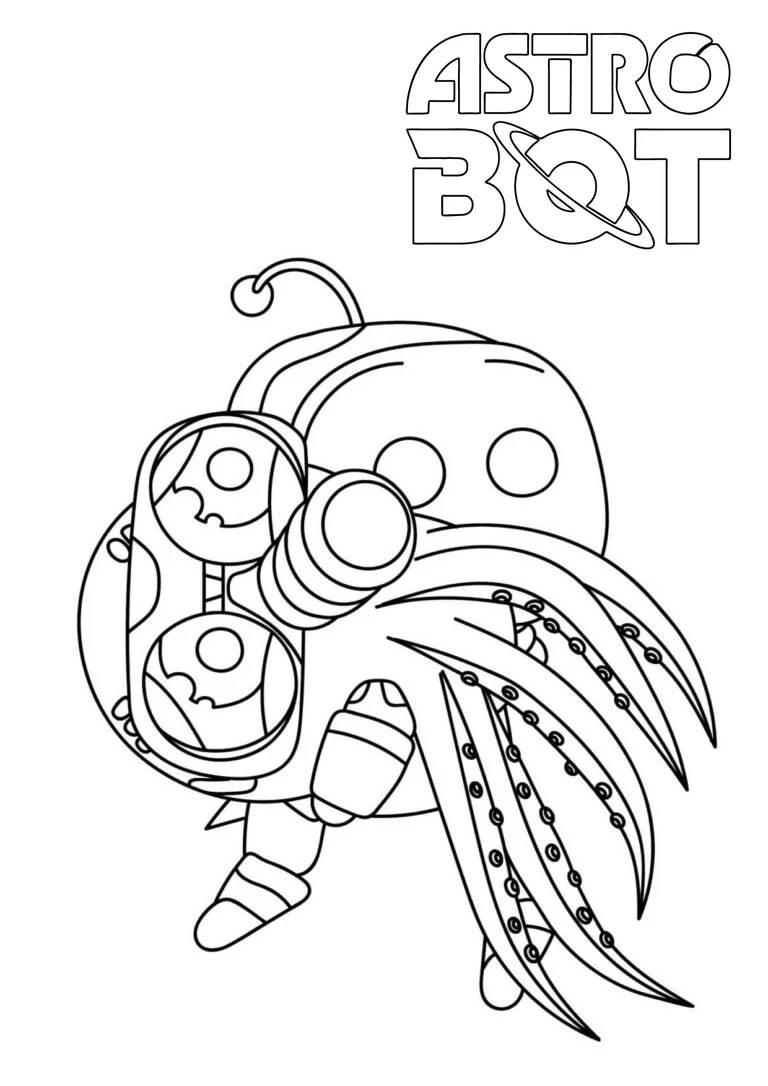 coloriage Astro Bot pour enfant gratuit