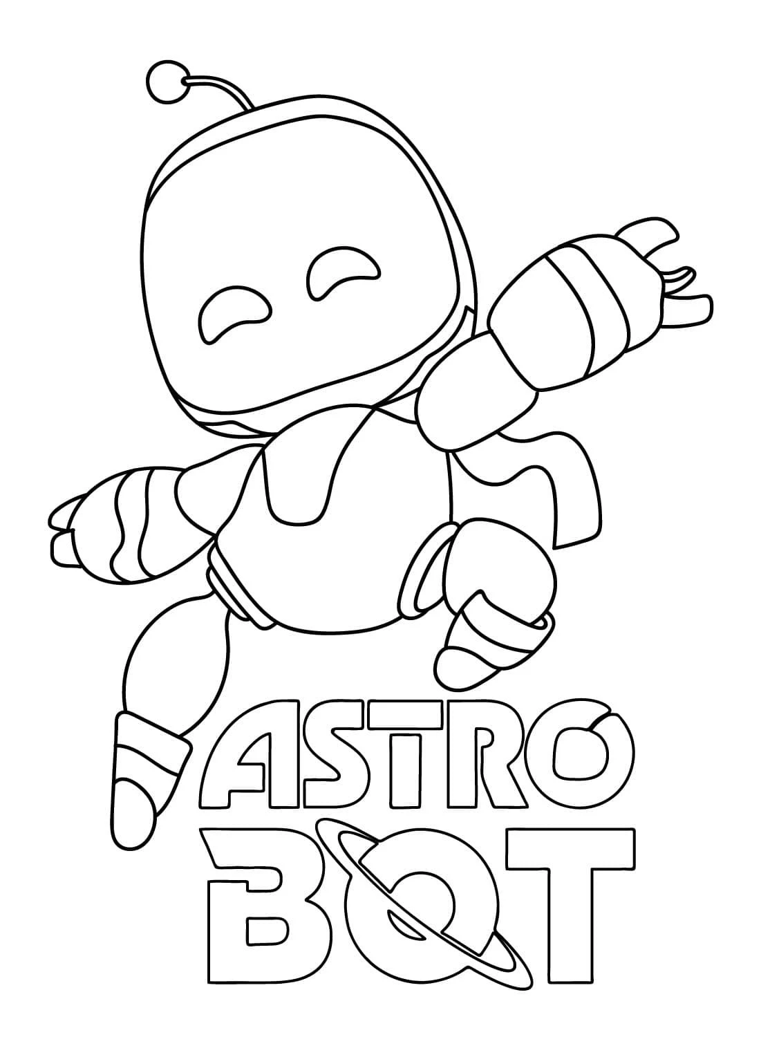 coloriage Astro Bot pour enfants a imprimer 1