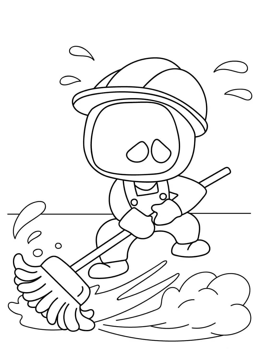 coloriage Astro Bot de pour enfants