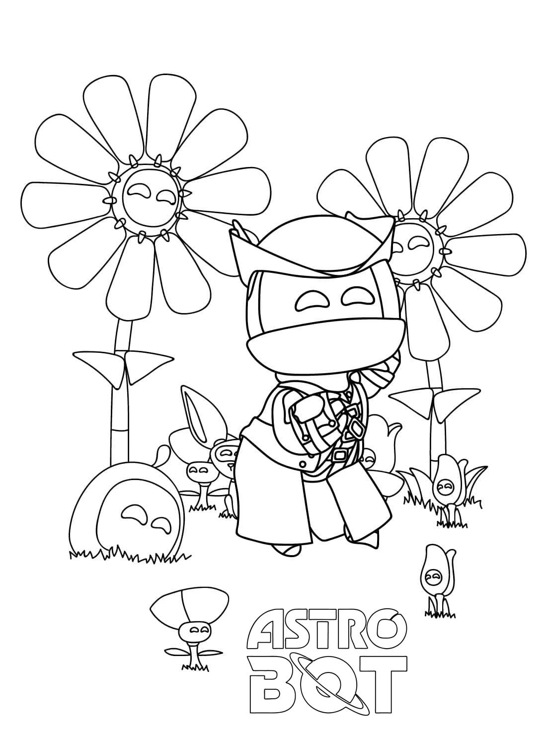 coloriage Astro Bot a telecharger