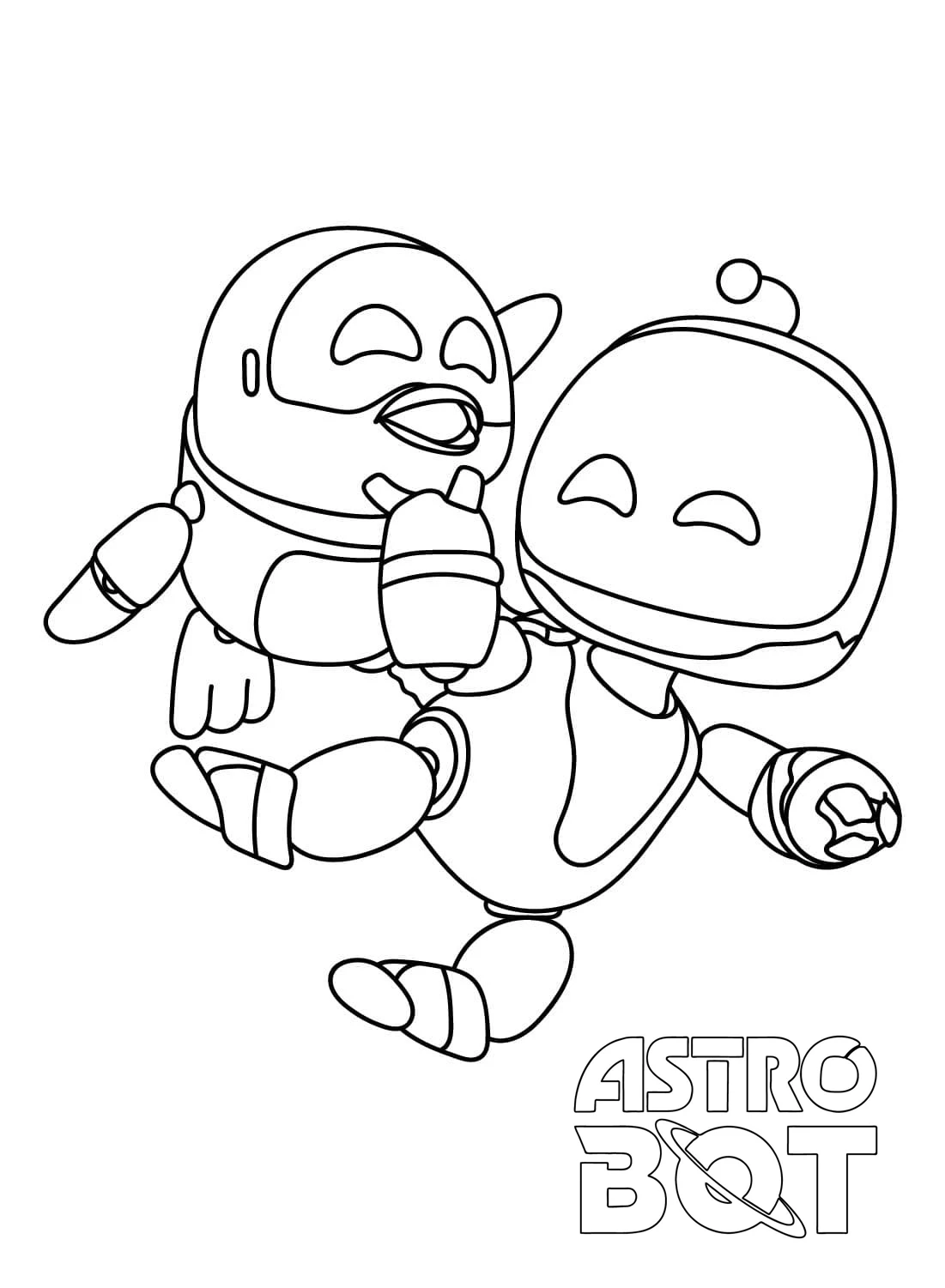 coloriage Astro Bot pour enfant