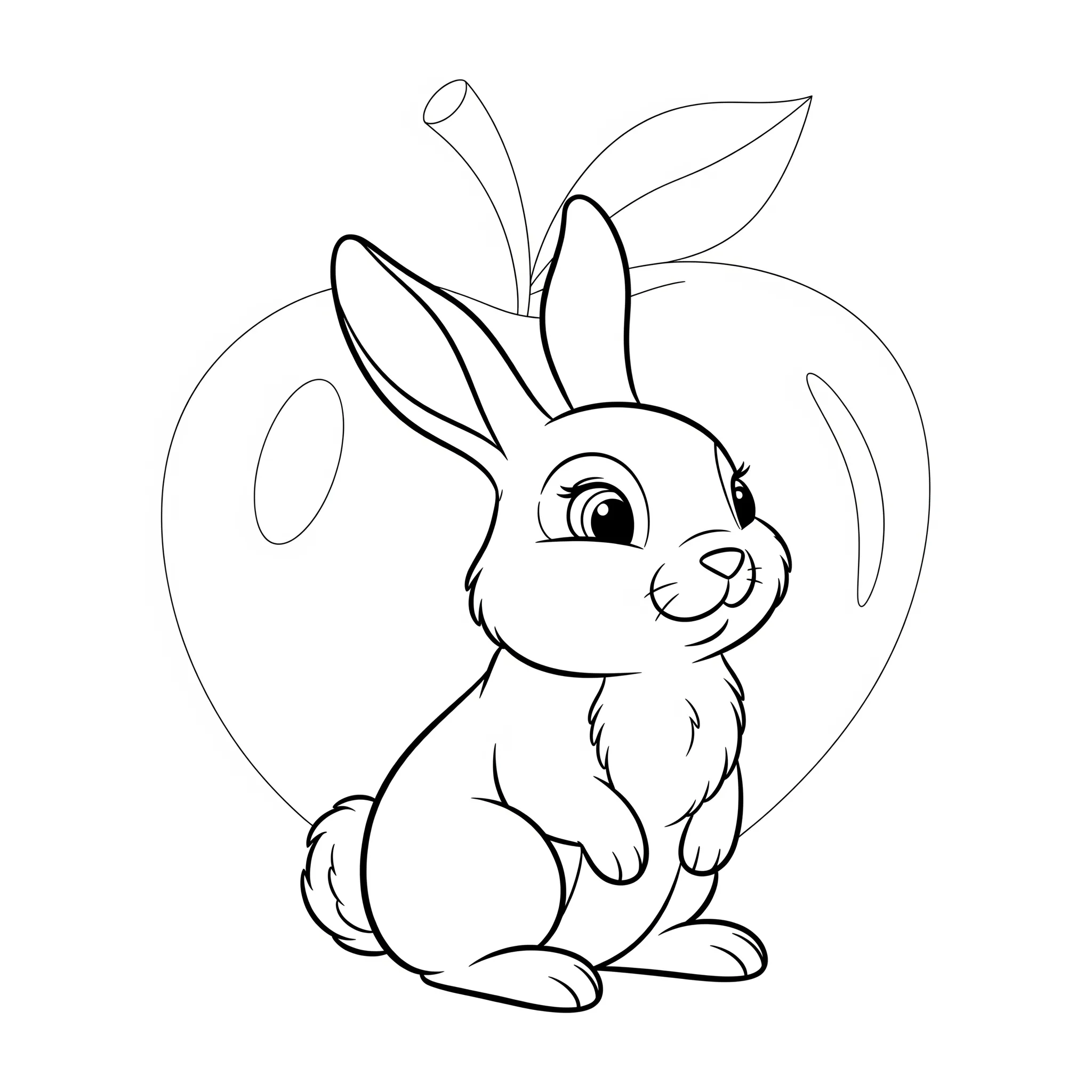 imprimer coloriage Berry, le petit lapin de Blanche Neige