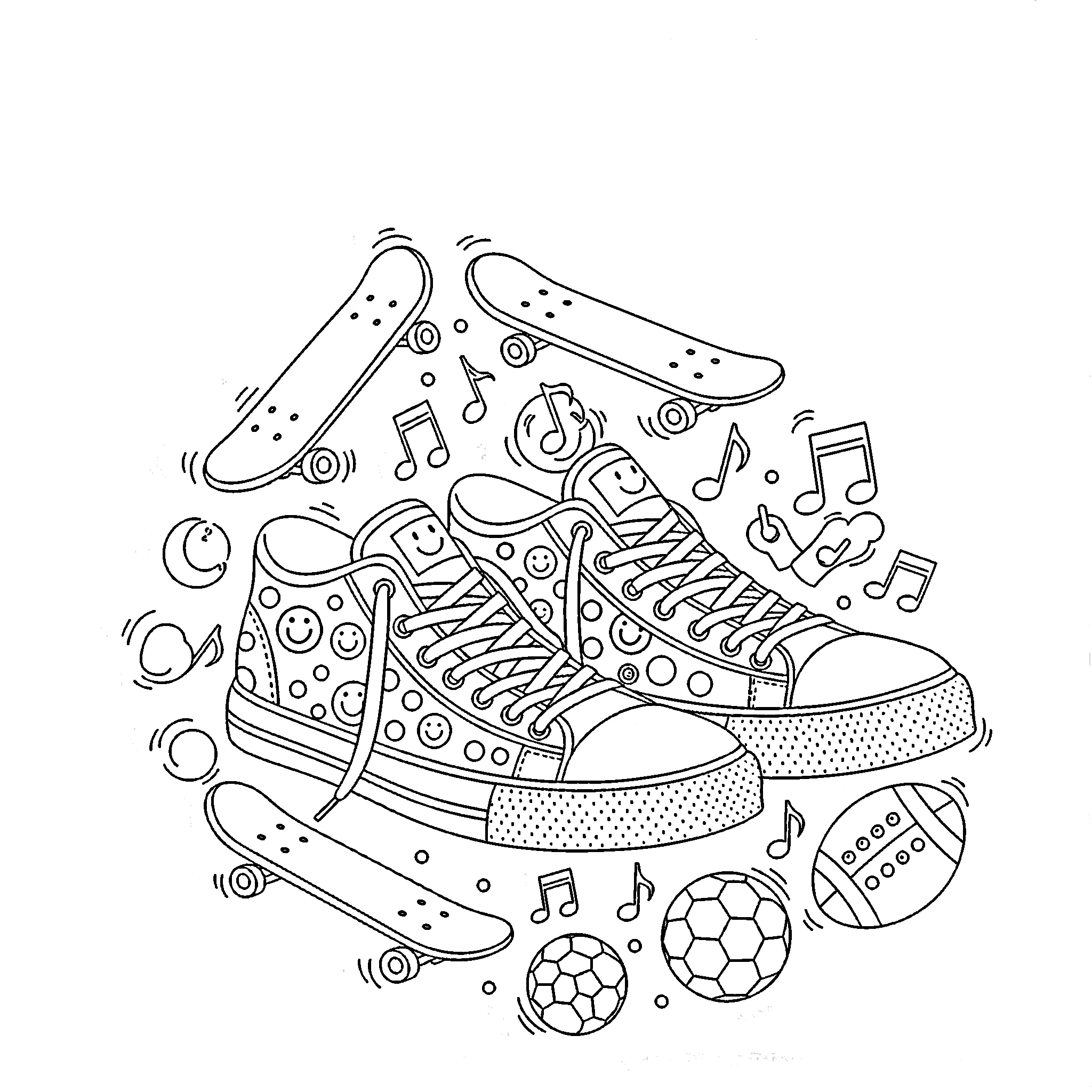 coloriage Chaussure à imprimer pdf