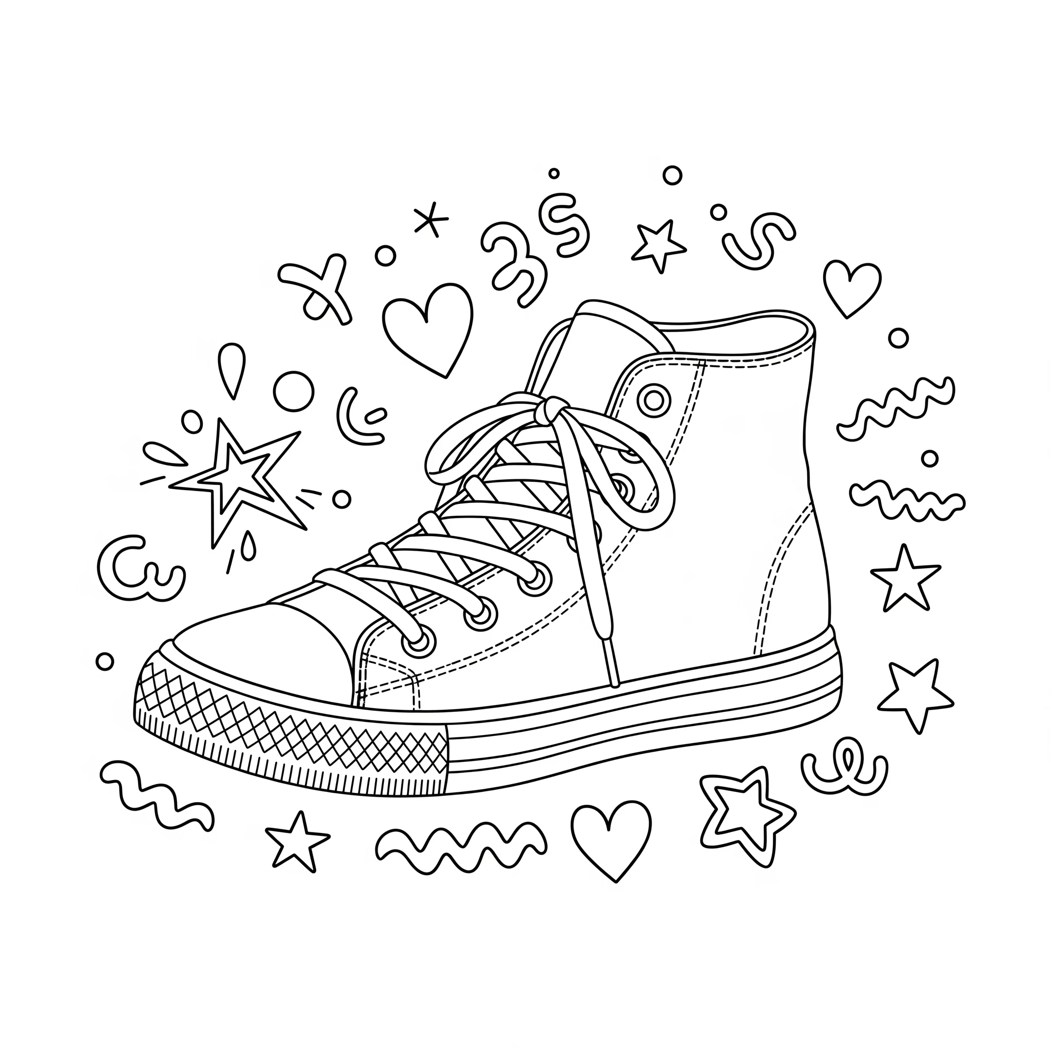 coloriage Chaussure pour enfant à imprimer