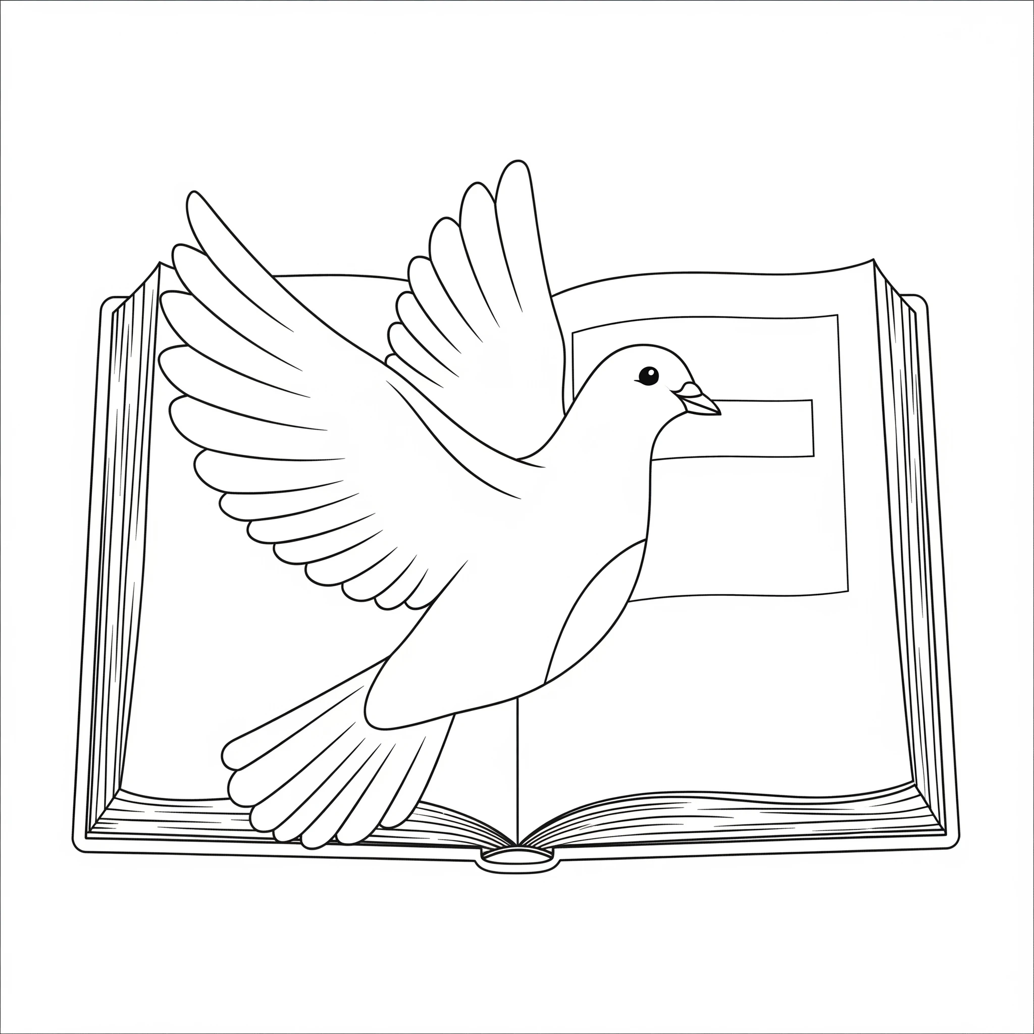 coloriage Colombe pour enfant de 5 ans
