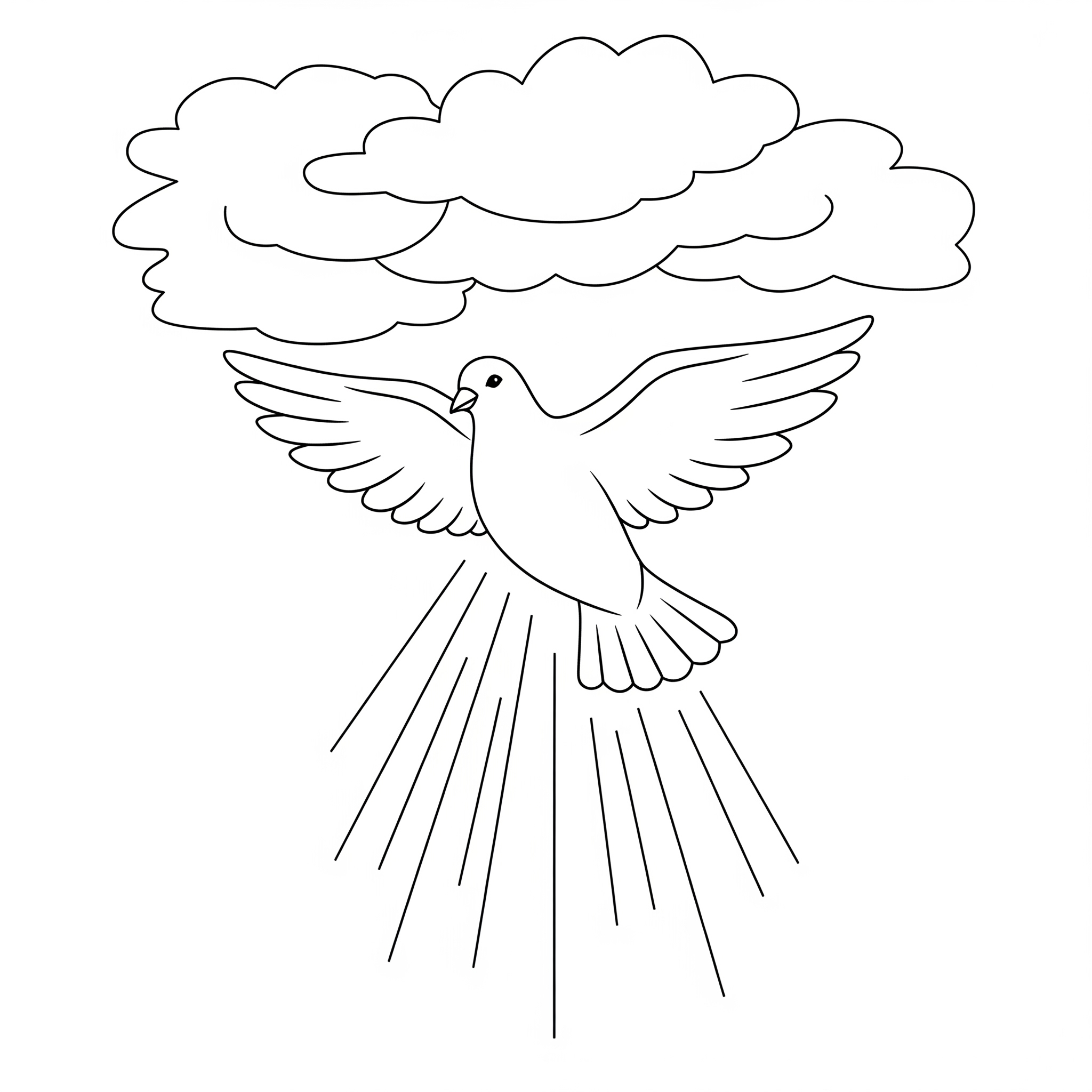 coloriage Colombe pour enfant de 7 ans