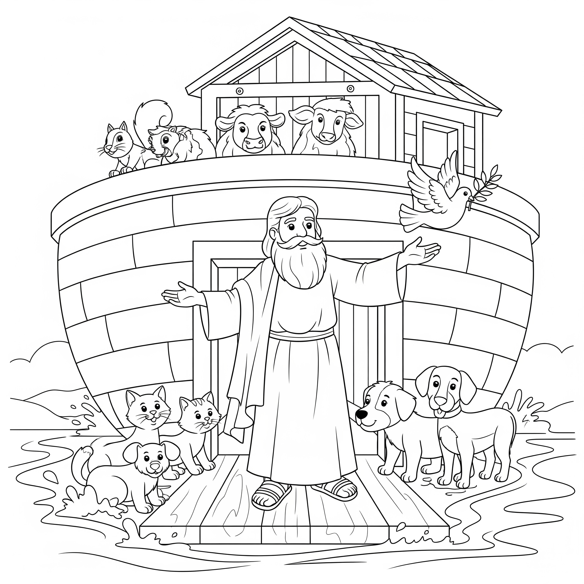 coloriage Colombe à imprimer pour enfant de 3 ans 1