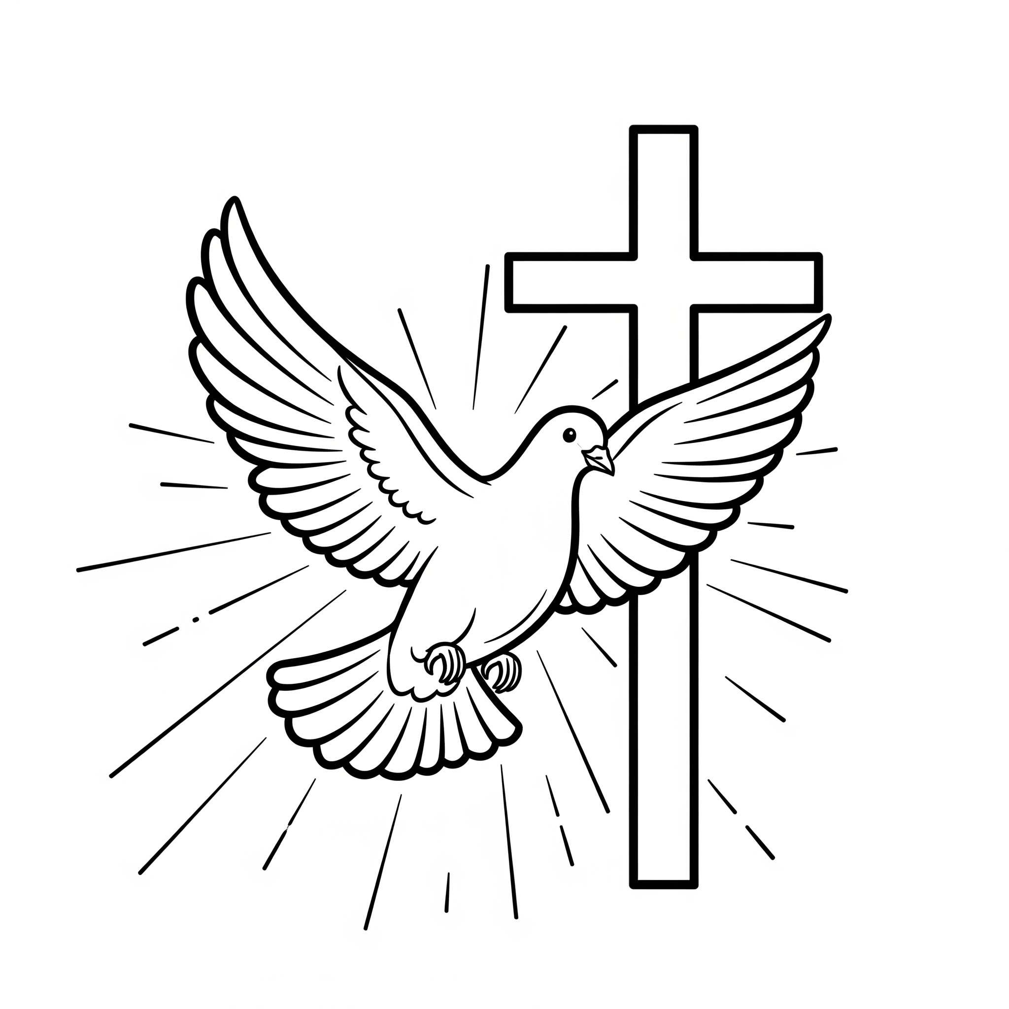 coloriage Colombe à imprimer pdf gratuit