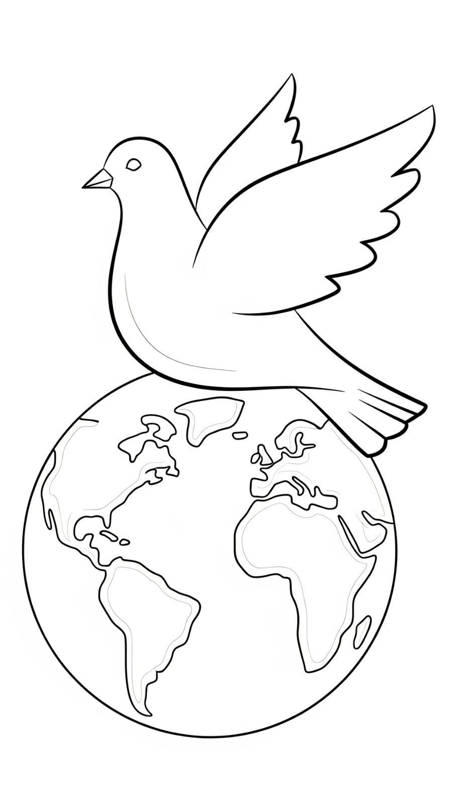 coloriage Colombe pour enfant de 10 ans