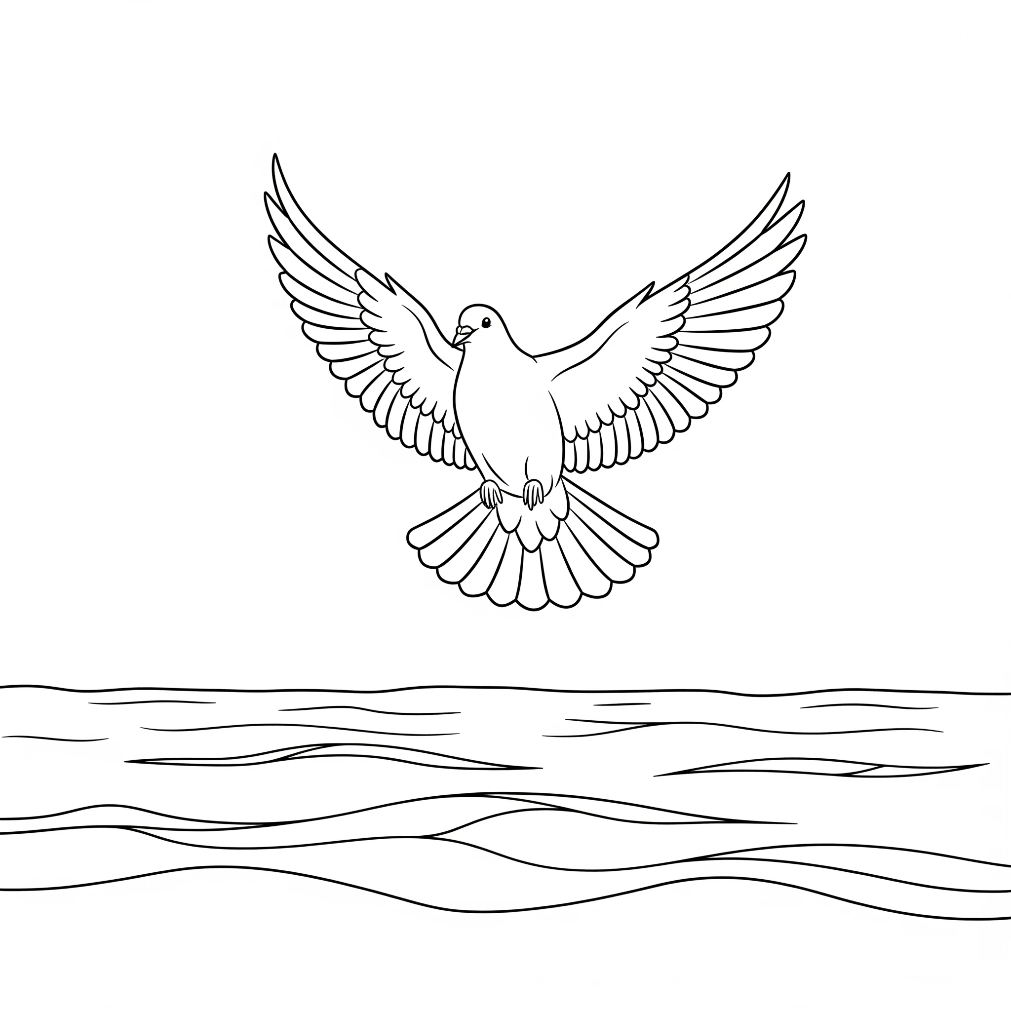coloriage Colombe à imprimer gratuitement pdf