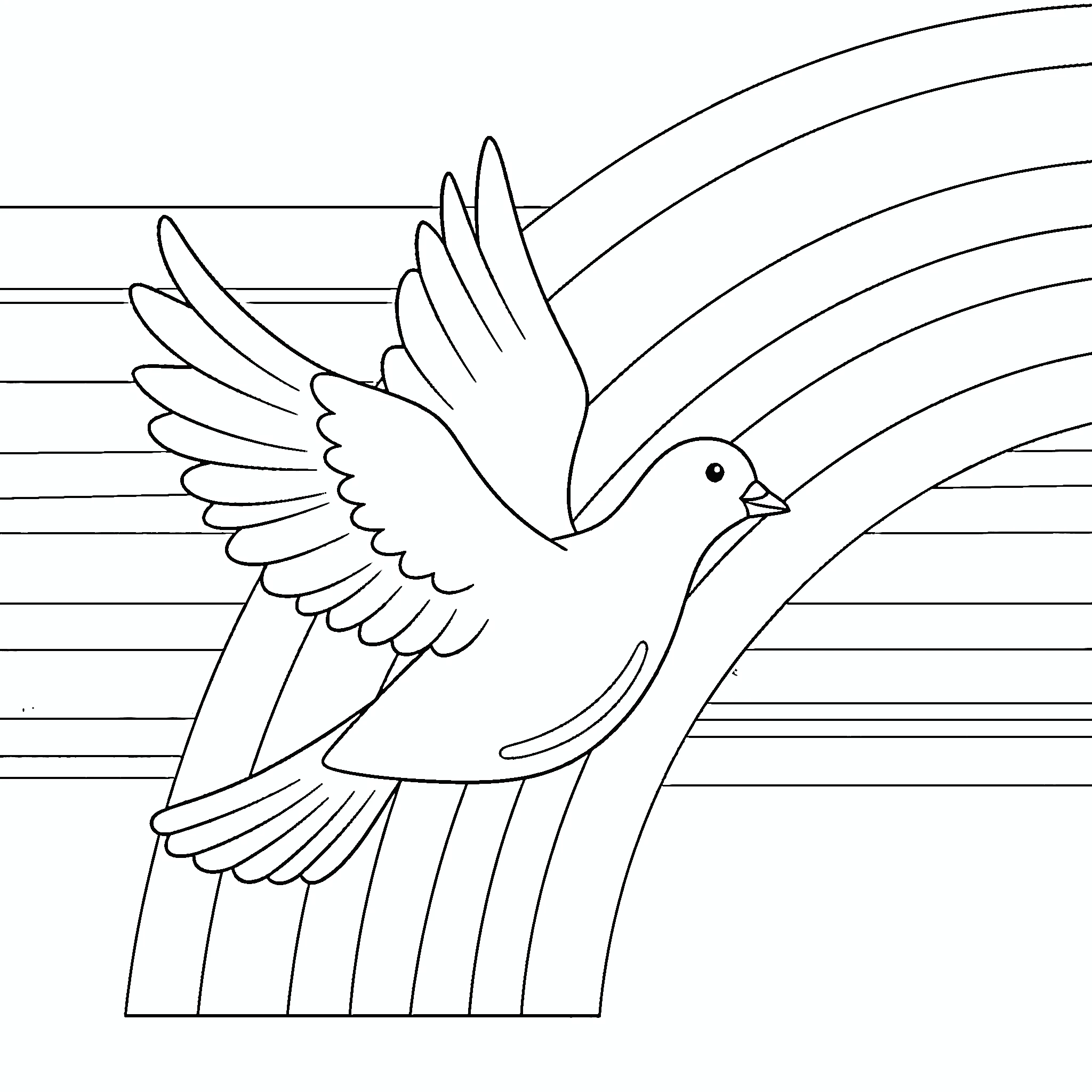 coloriage Colombe à imprimer gratuitement 1