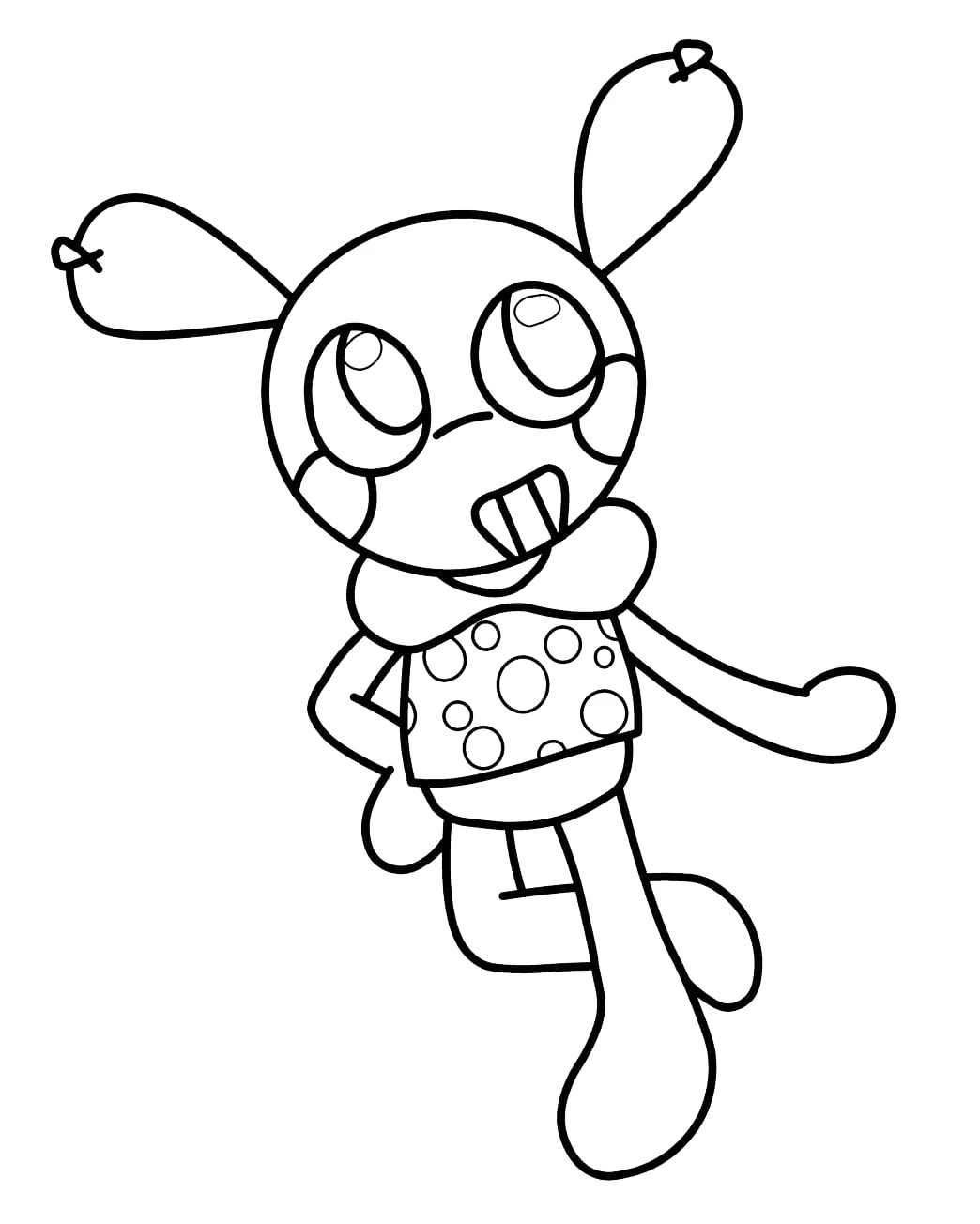coloriage Dandy’s World à imprimer kawaii