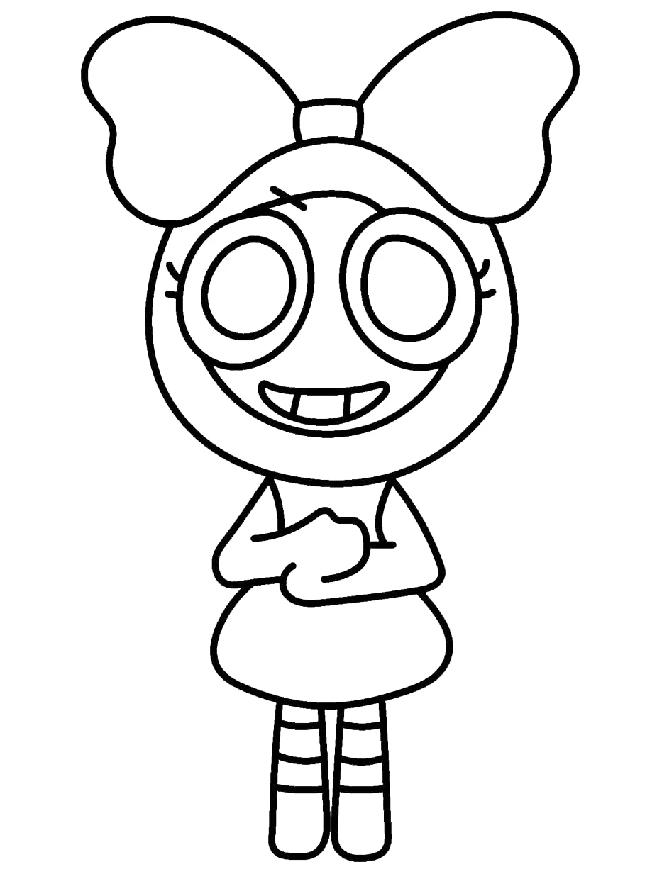 coloriage Dandy’s World a dessiner et imprimer 1