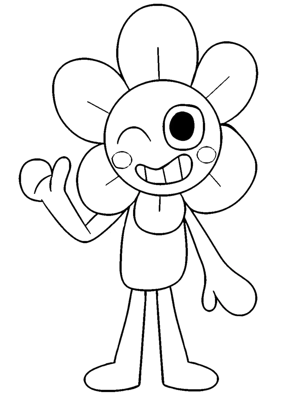 coloriage Dandy’s World à imprimer pour enfants 1