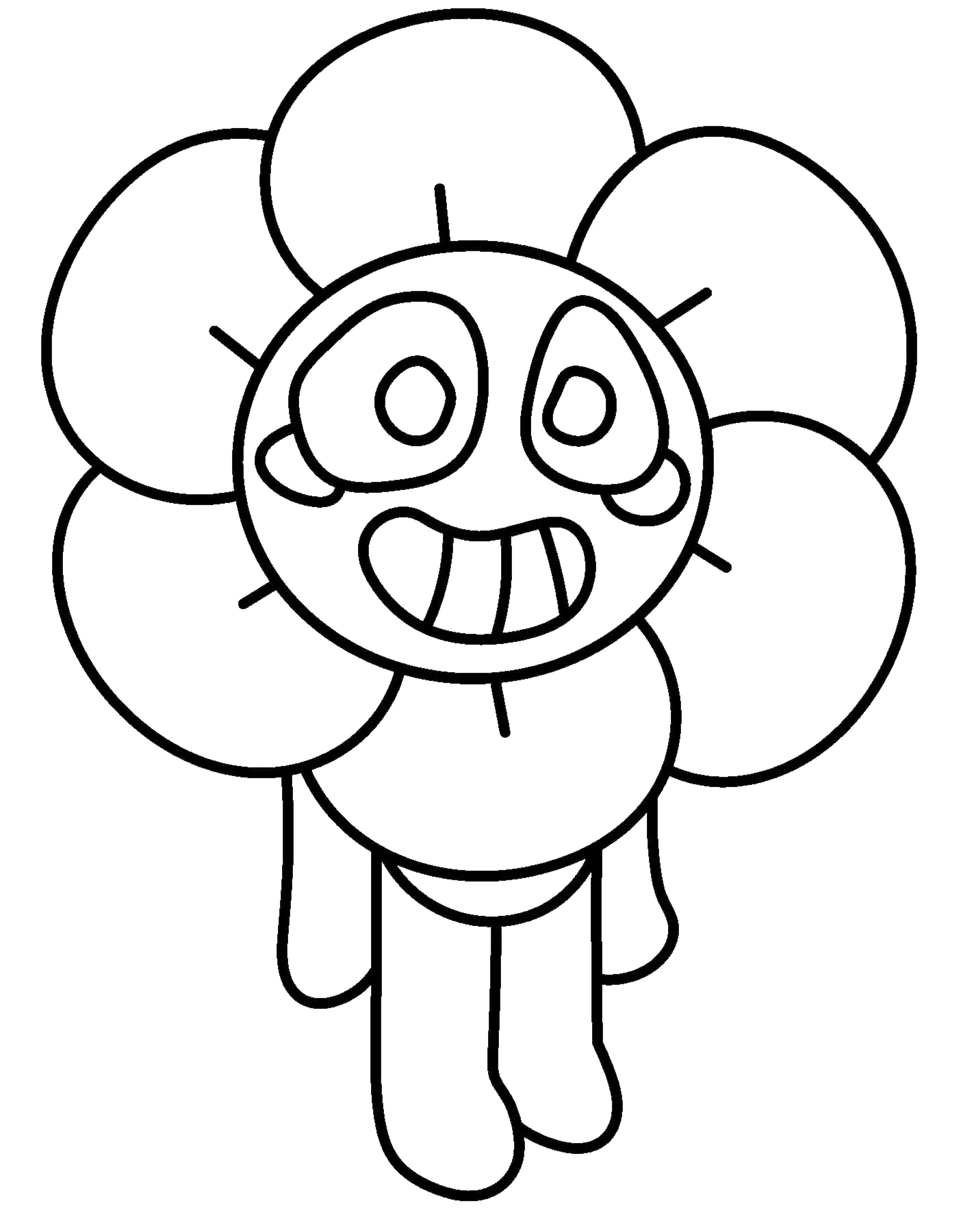 coloriage Dandy’s World pour enfant à imprimer
