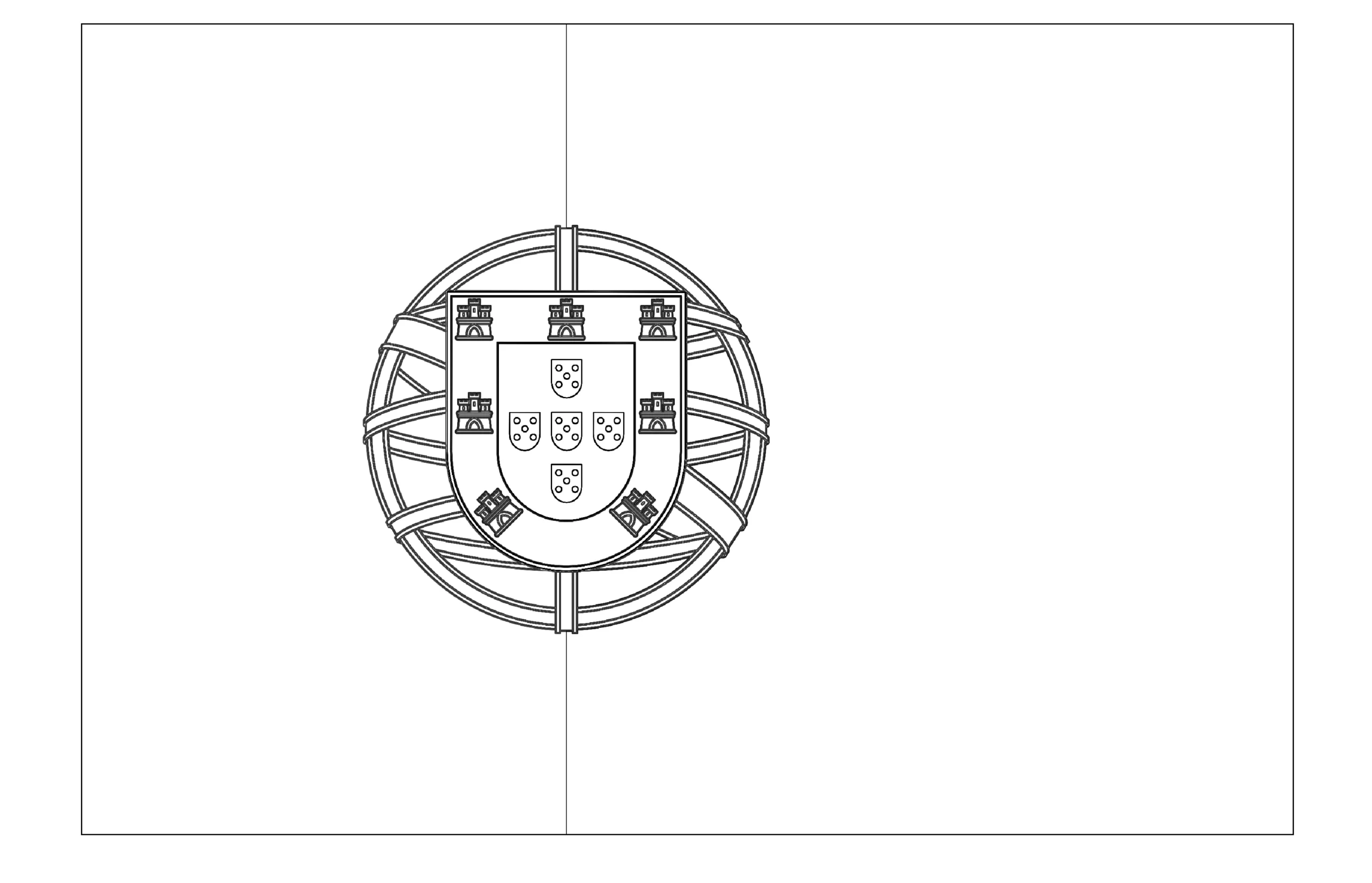 image de coloriage Drapeau pour enfant