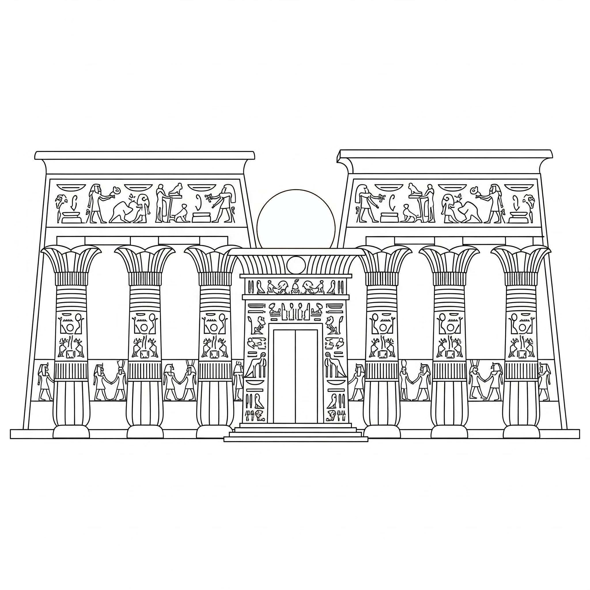 coloriage Egypte et dessins 1