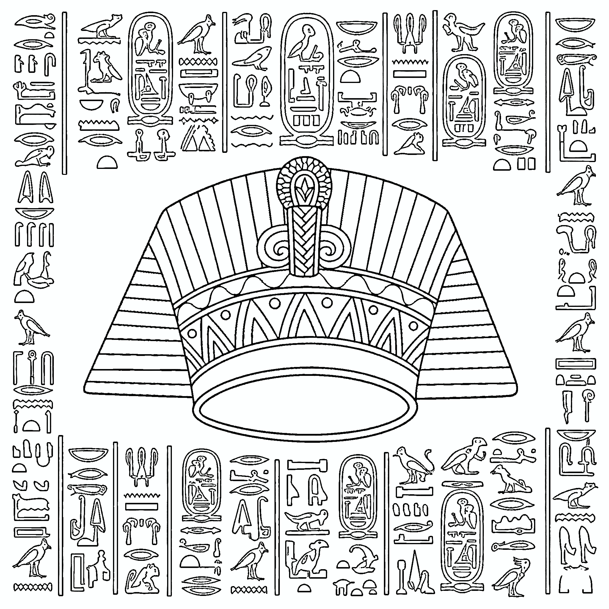imprimer coloriage Egypte