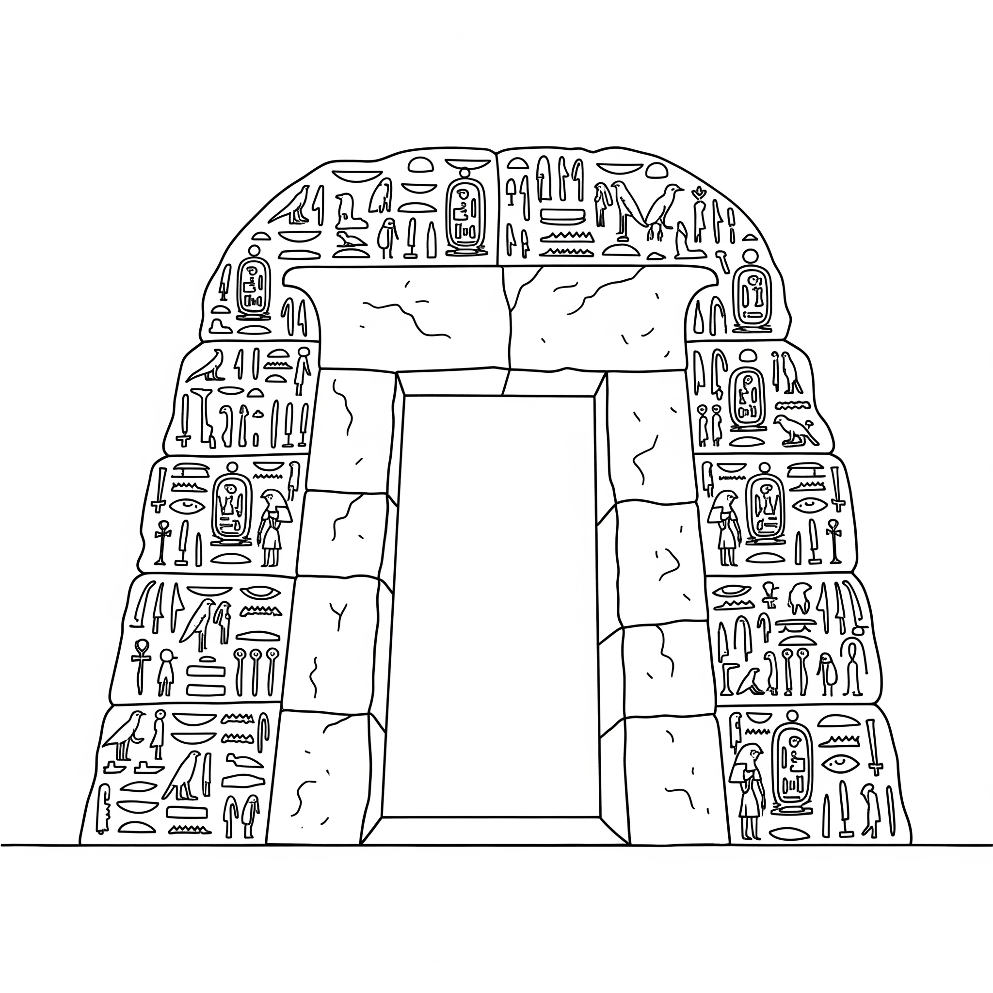 coloriage Egypte et dessin a imprimer 1