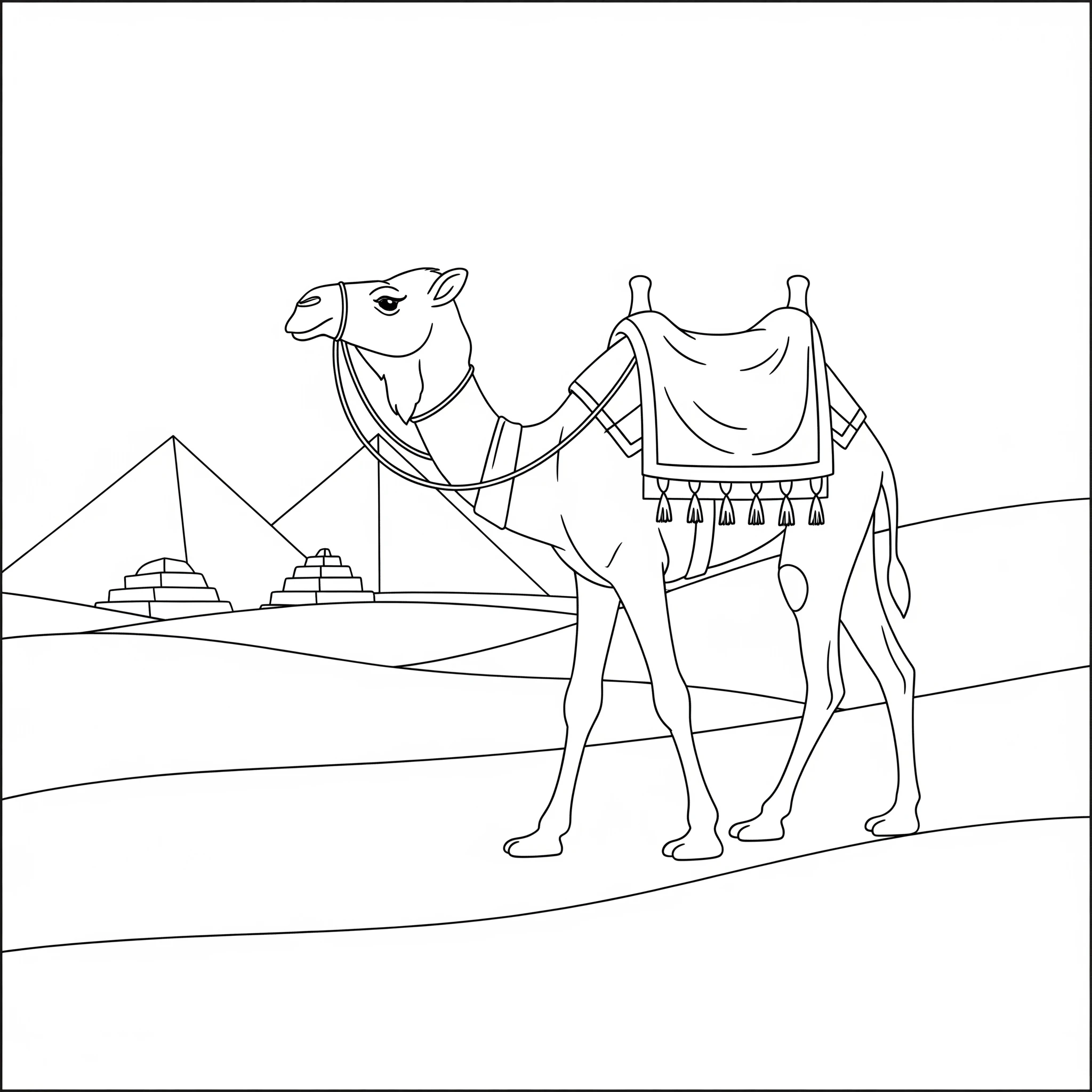 imprimer coloriage Egypte gratuit