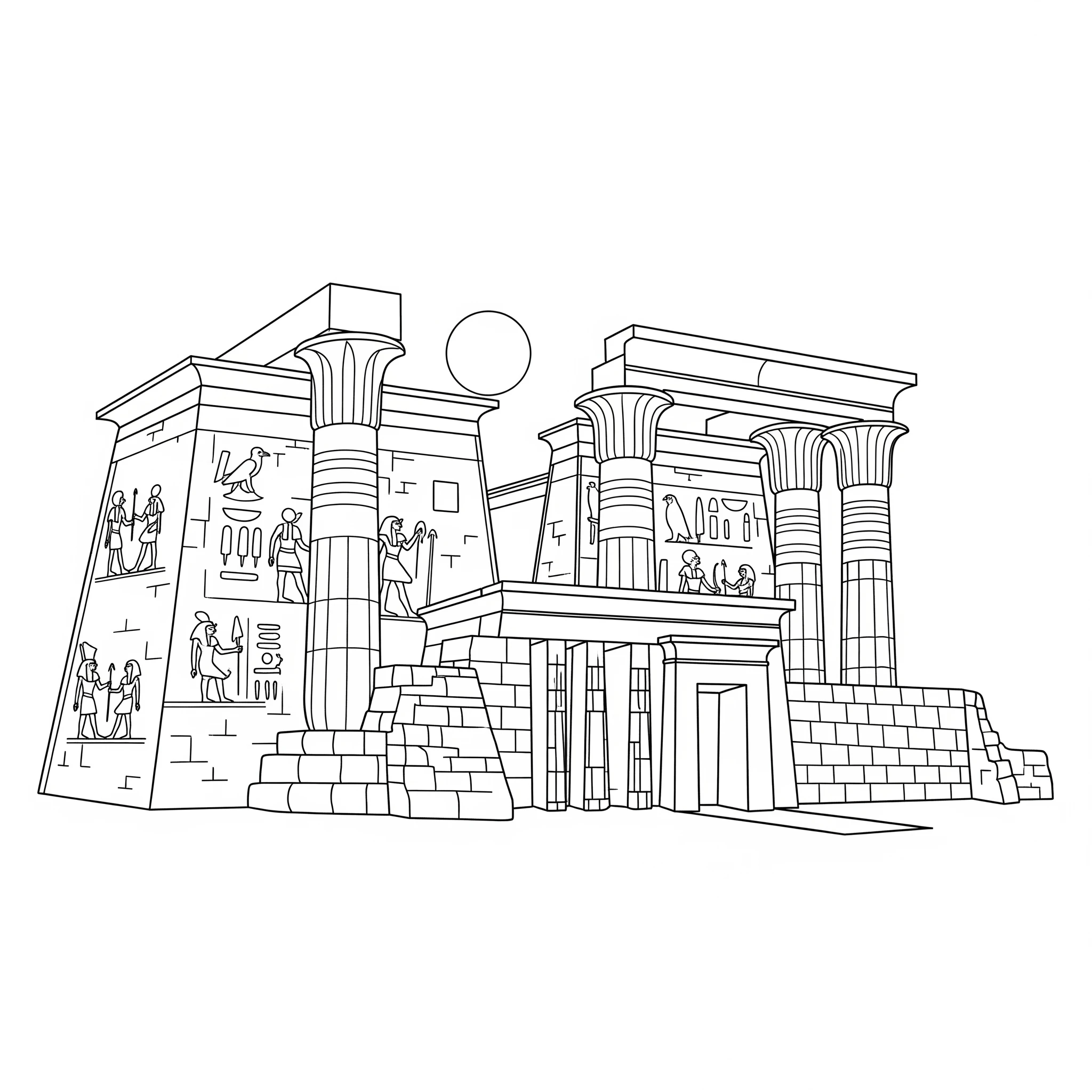 coloriage Egypte a imprimer