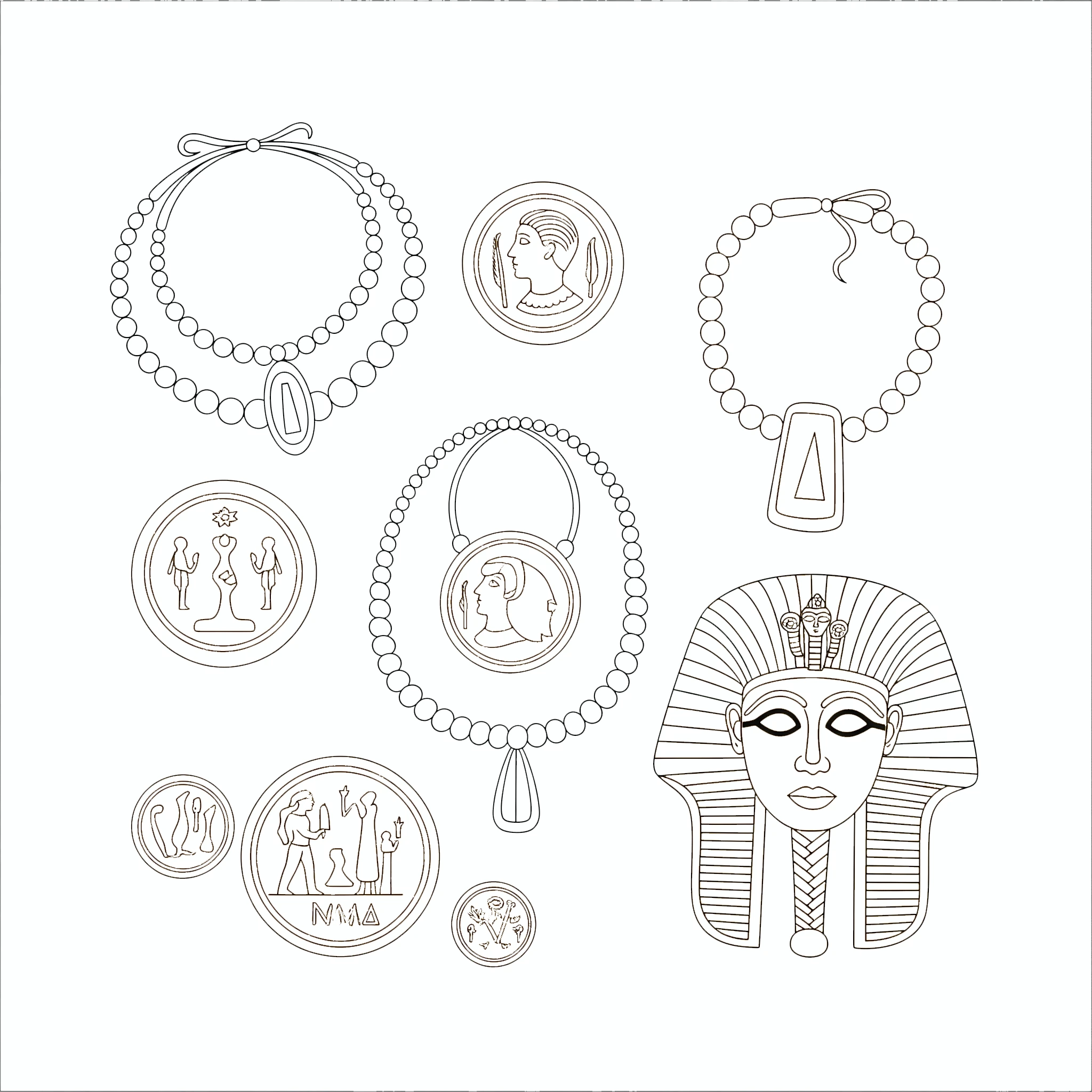 coloriage Egypte a dessiner et imprimer