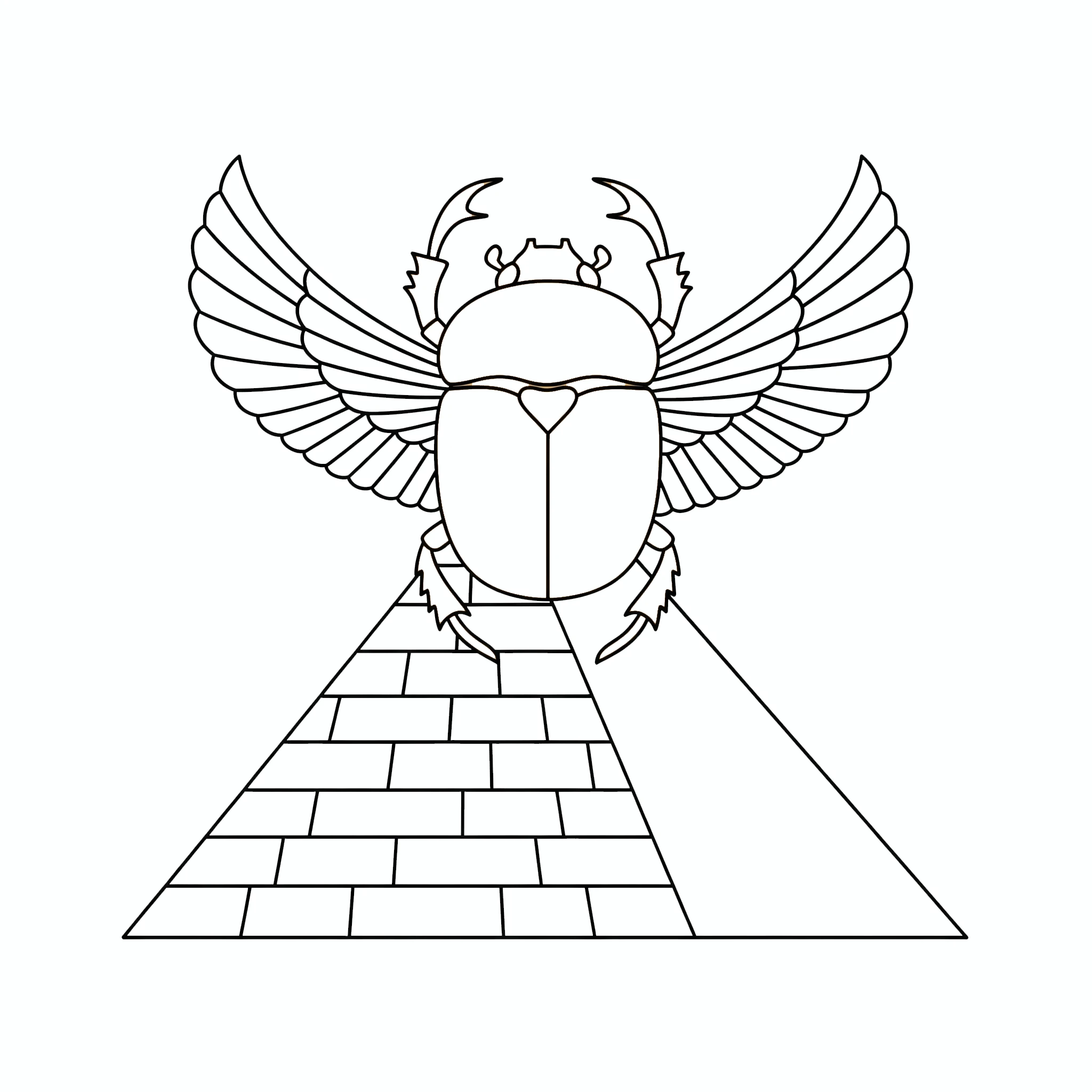 coloriage Egypte de pour enfants