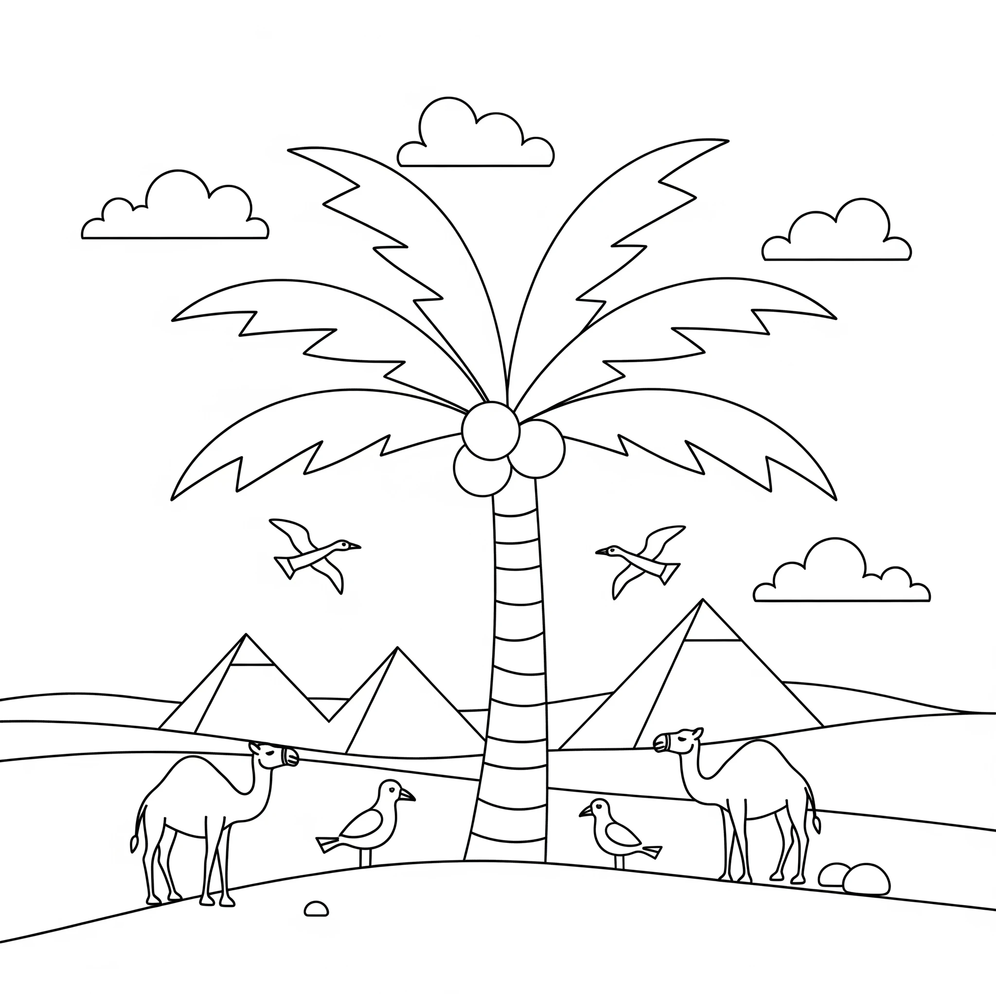 coloriage Egypte et dessin a imprimer