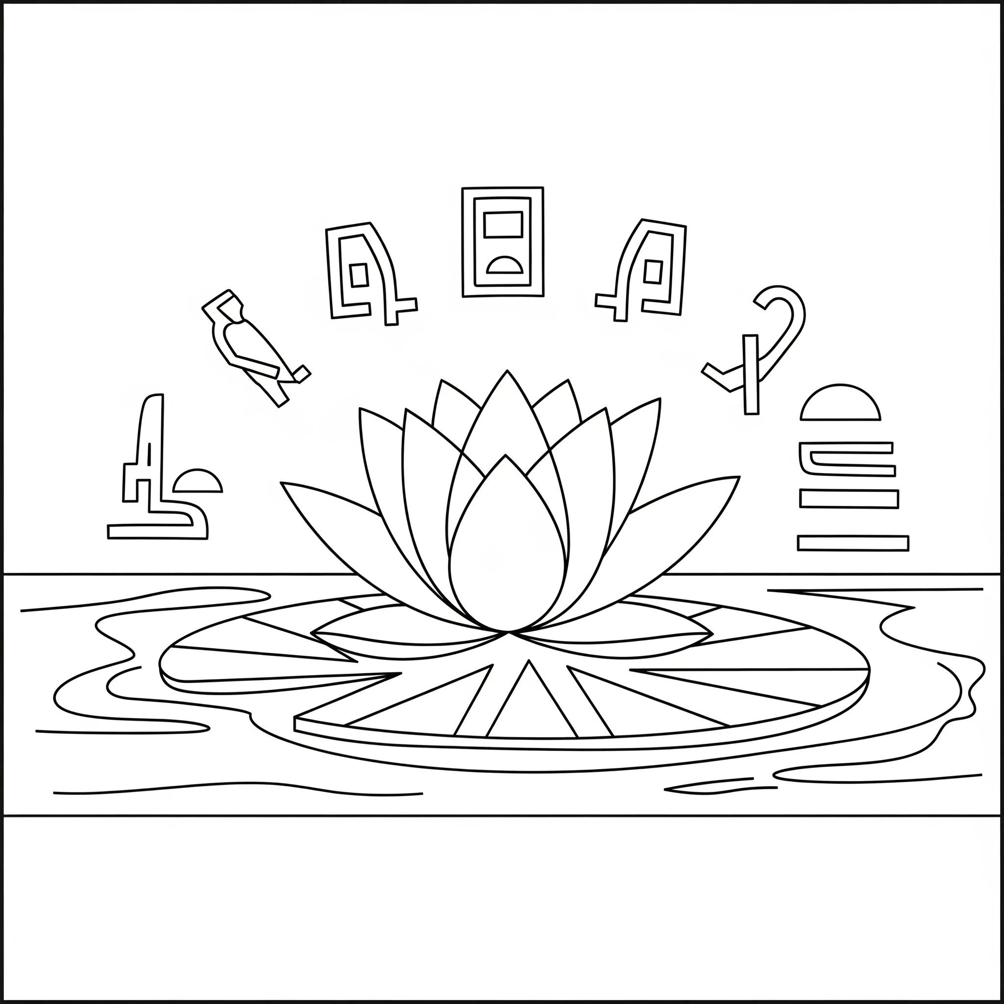 coloriage Egypte à imprimer gratuitement pdf