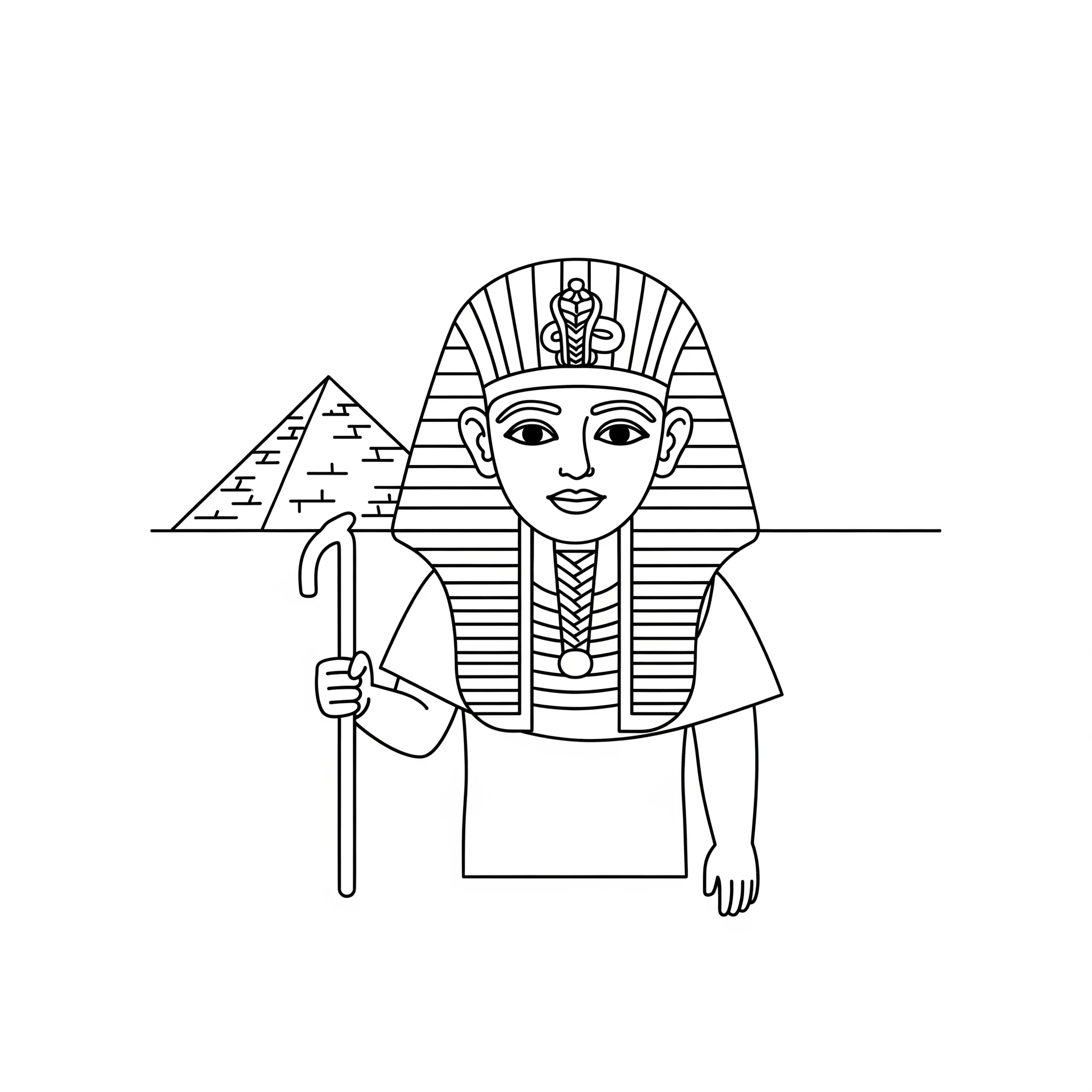 coloriage Egypte pour bebe a imprimer