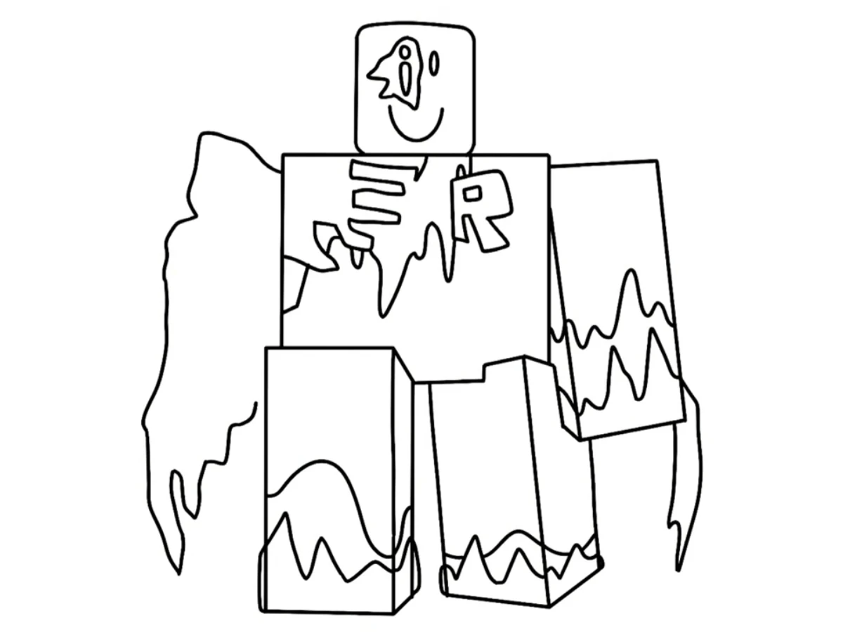 coloriage Forsaken à imprimer kawaii