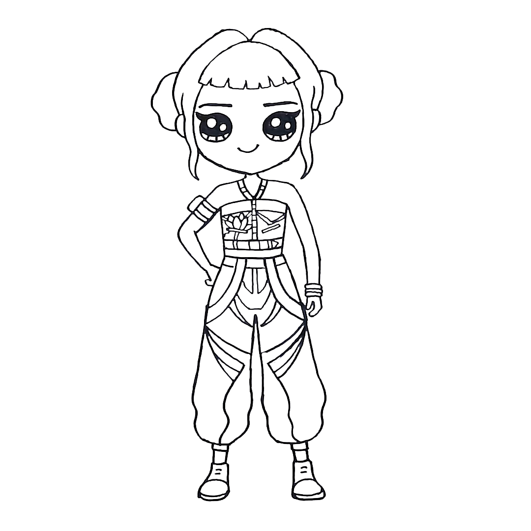 coloriage KPop Demon Hunters en ligne pour enfant